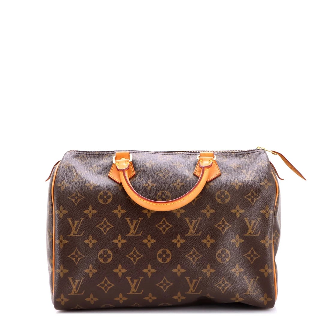 Louis Vuitton Speedy Handbag Monogram Canvas 30: Louis Vuitton Speedy Handbag Monogram Canvas 30 The Louis Vuitton Speedy Handbag Monogram Canvas 30 boasts a timeless design with its iconic monogram pattern and top handle. With a rich brown