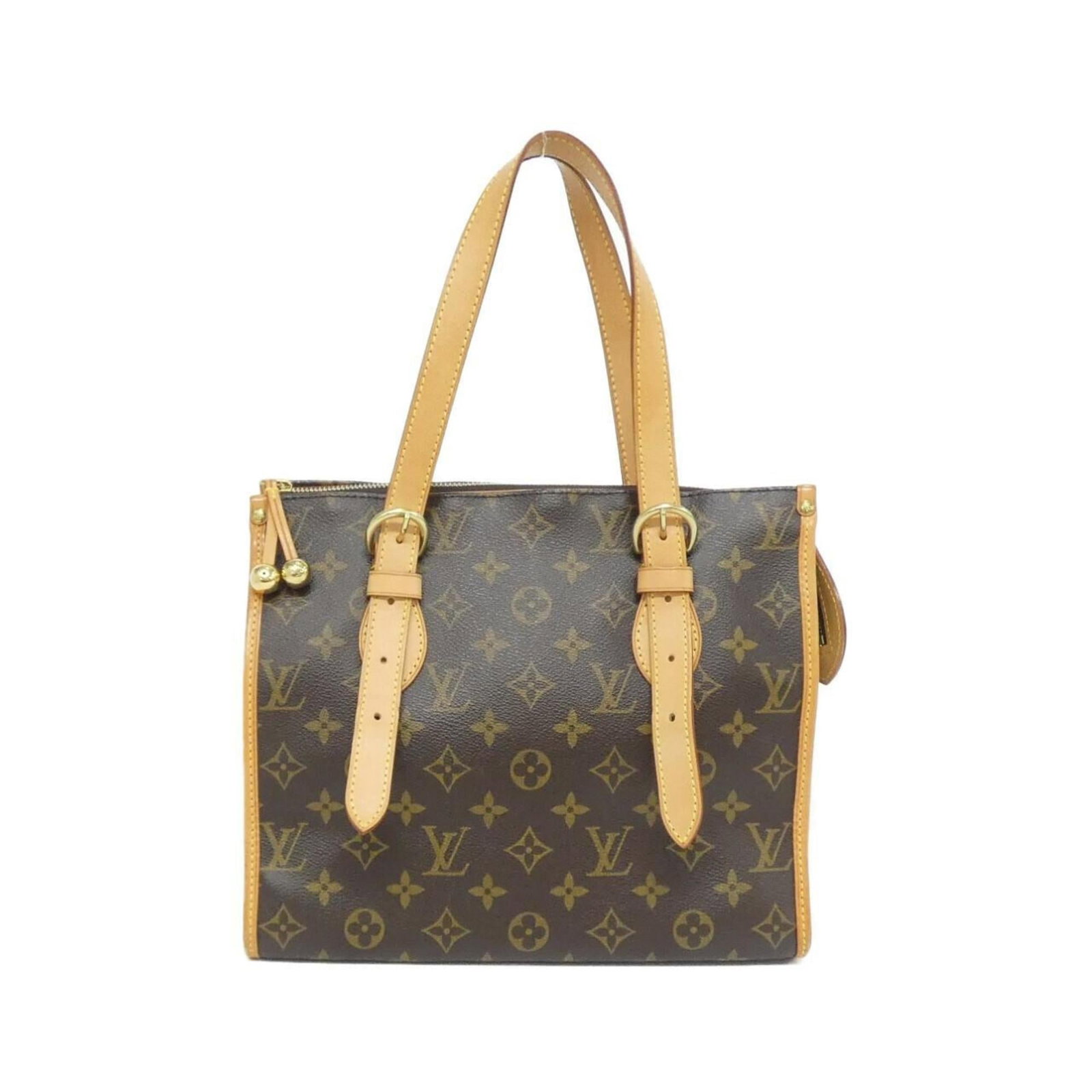 Shoulder bag coated canvas by Louis Vuitton: Shoulder bag coated canvas by Louis Vuitton Coated canvas by Louis Vuitton, featuring the iconic Monogram pattern in Marron color with gold hardware. This shoulder bag boasts a sturdy design and