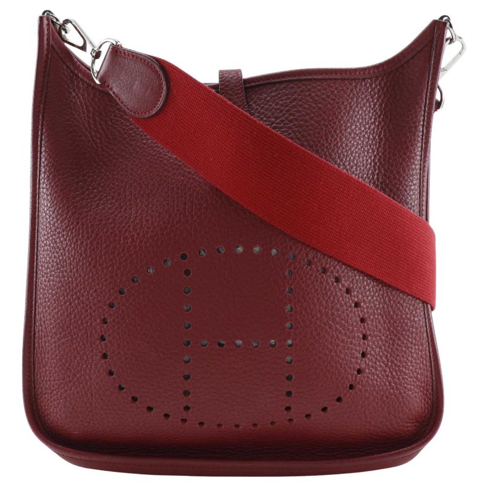 Clemence Taurillon Leather Shoulder Bag Hermes: Clemence Taurillon Leather Shoulder Bag Hermes Taurillon clemence leather gives this shoulder bag its distinctive, luxurious feel. The silver hardware adds a touch of understated sophistication to the