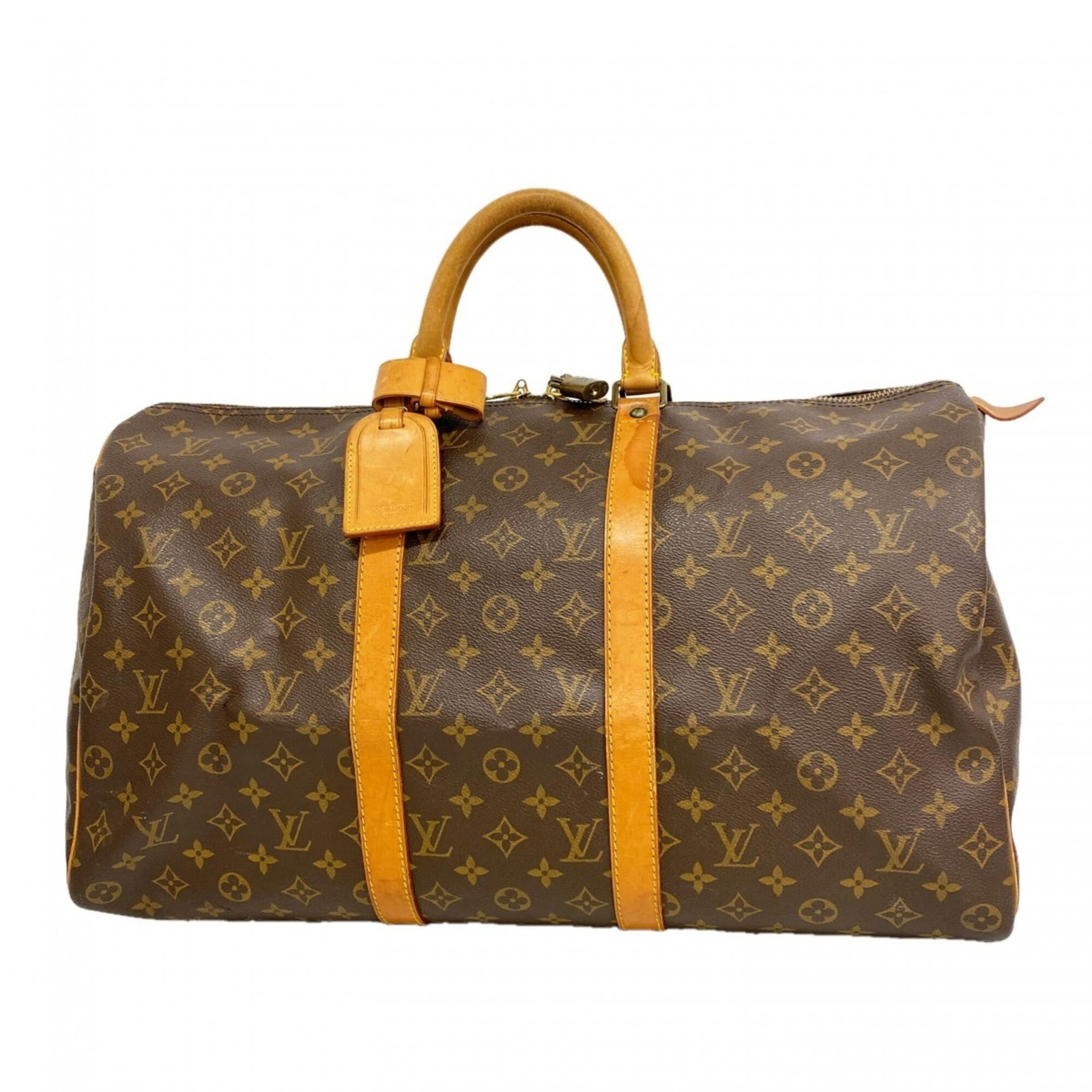 Boston Bag By Louis Vuitton: Boston Bag By Louis Vuitton Boston Bag By Louis Vuitton - A Timeless Classic. This iconic Boston bag from Louis Vuitton boasts a rich brown color and sleek design, measuring 28.5cm x 51cm x 22cm in