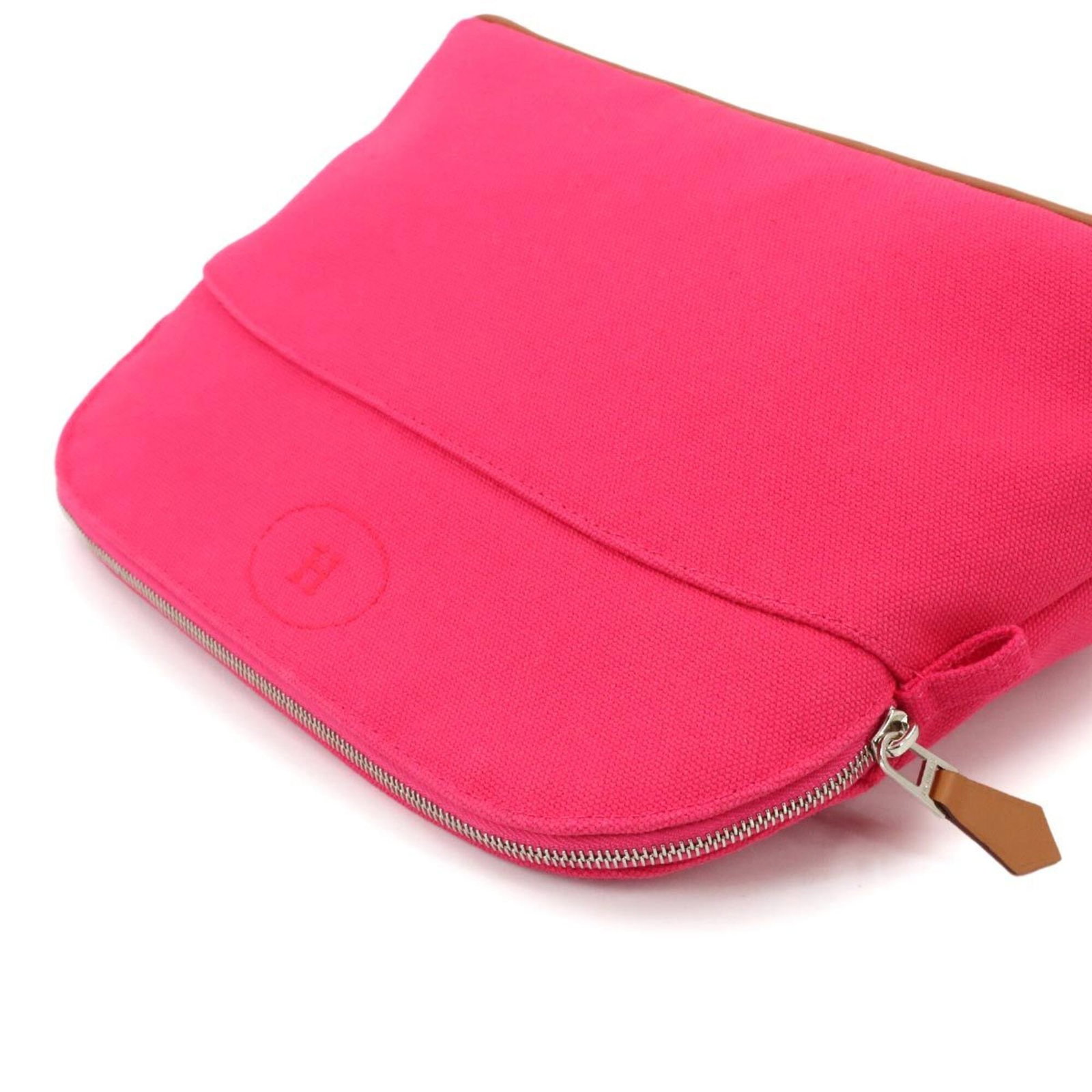 Cotton canvas leather pouch by Hermes - 5