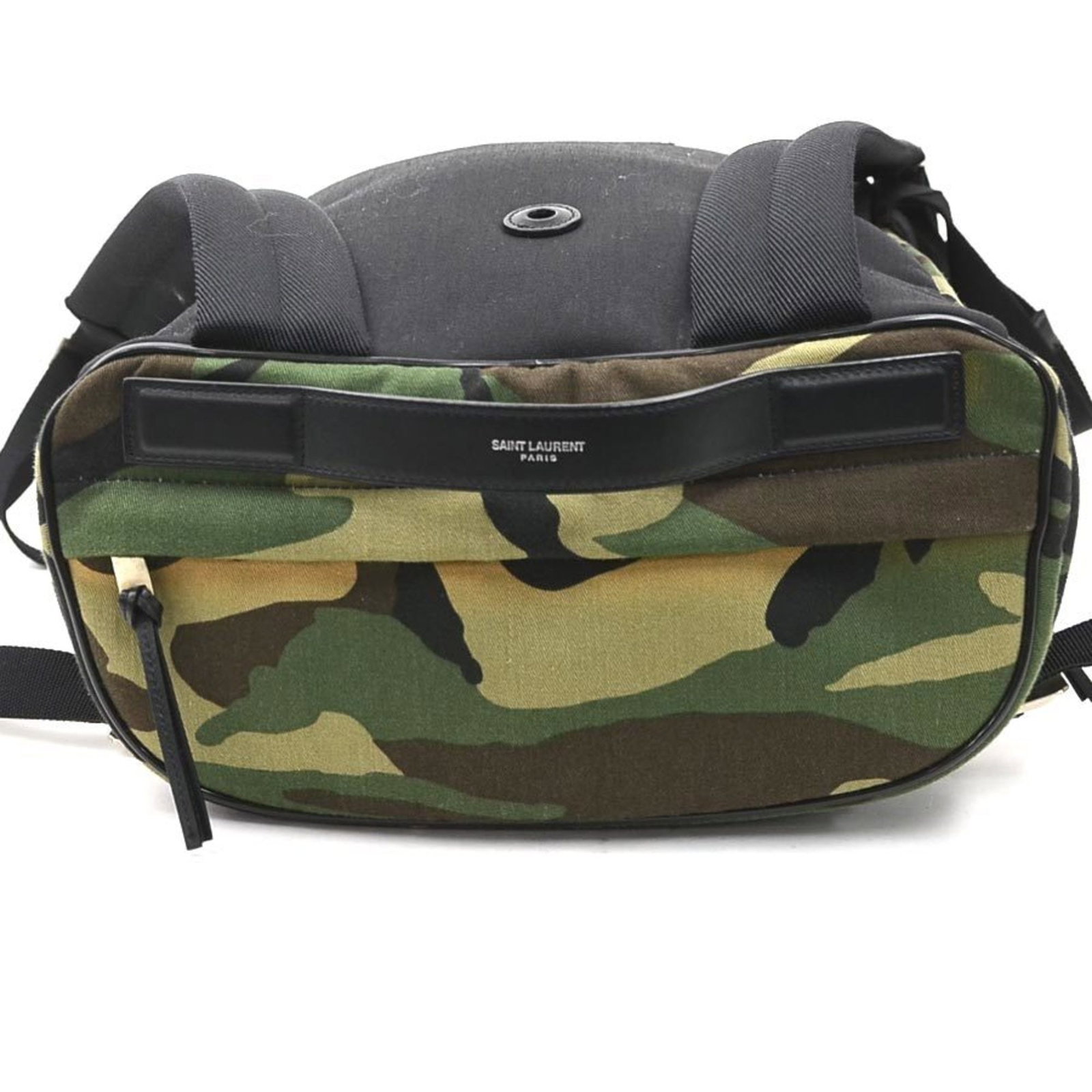 Canvas leather backpack from Saint Laurent - 12