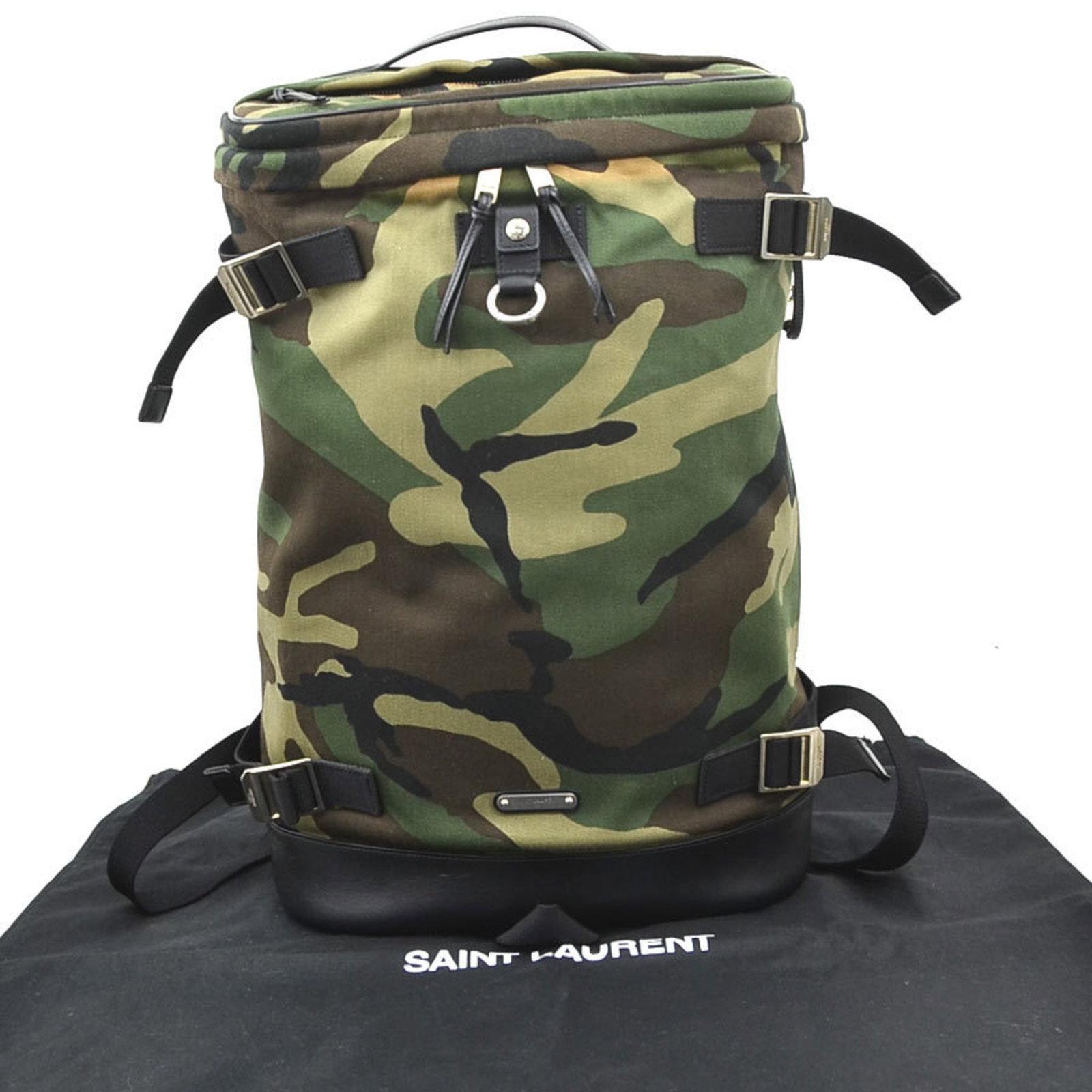 Canvas leather backpack from Saint Laurent - 16