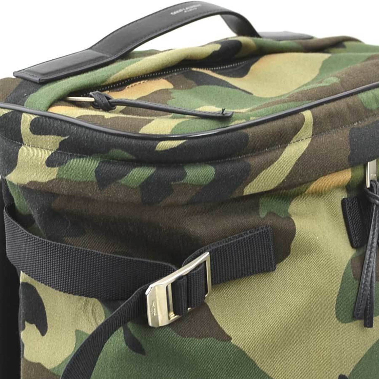 Canvas leather backpack from Saint Laurent - 6