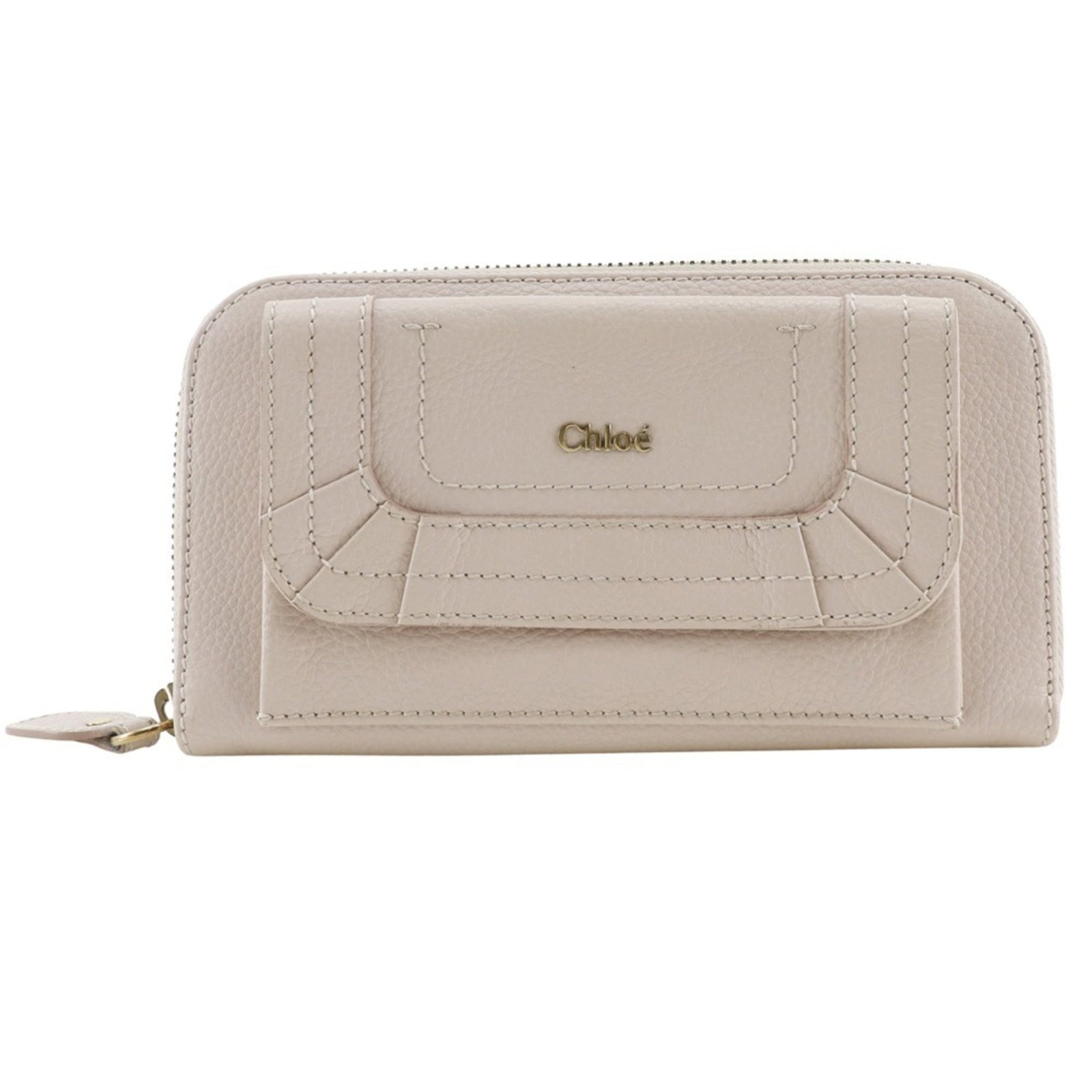 Chlo Long Wallet (Bi-Fold) Leather: Chlo Long Wallet (Bi-Fold) Leather The Chlo MPN 3P0375-043 Long Wallet (Bi-Fold) Leather is a stylish and functional accessory, featuring a soft pink leather exterior with a classic bi-fold design.