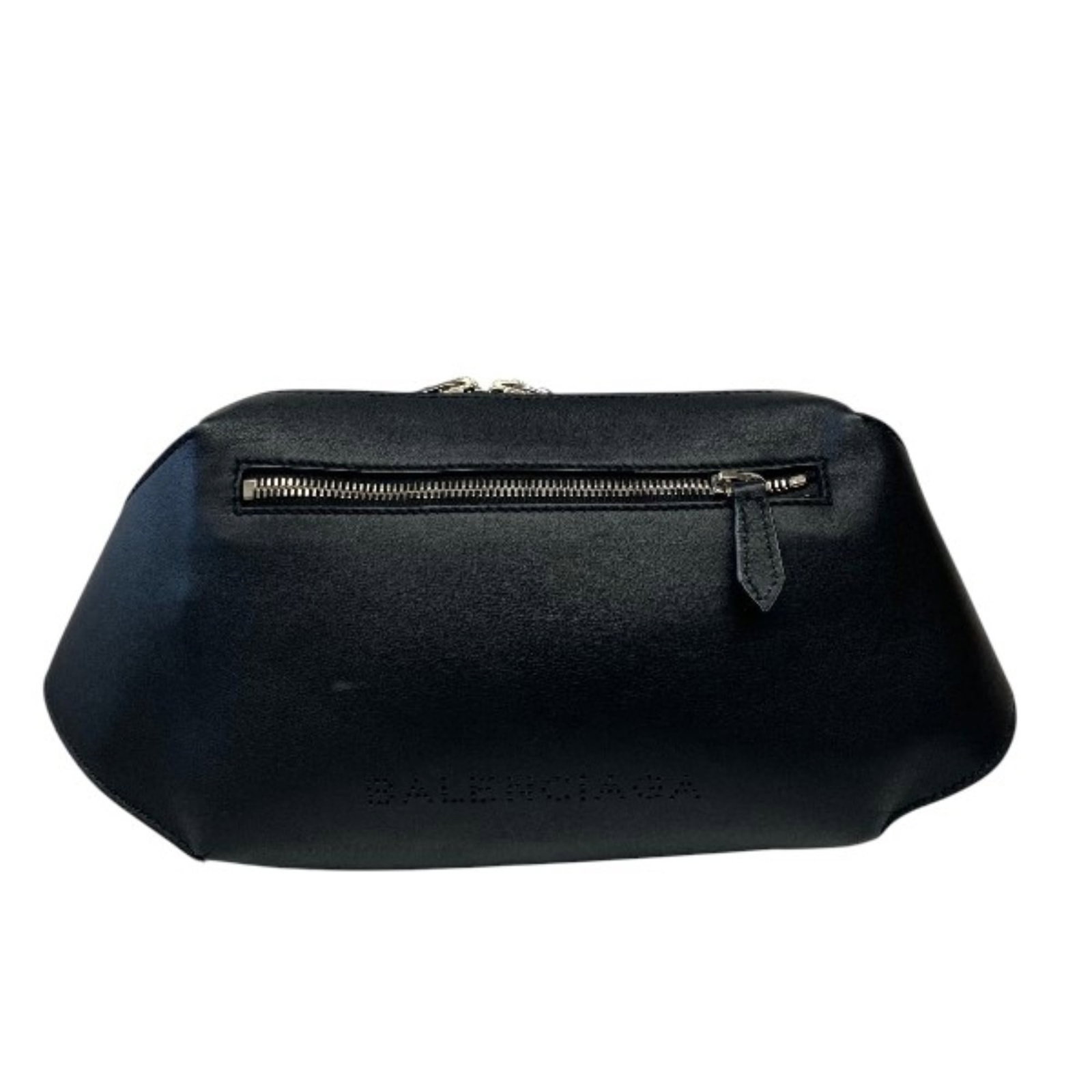 Shoulder Bag Leather Balenciaga: Shoulder Bag Leather Balenciaga Black leather shoulder bag from Balenciaga, measuring 15cm x 60cm x 5cm. Features adjustable strap length of 50cm - 68cm and made from high-quality leather material. A