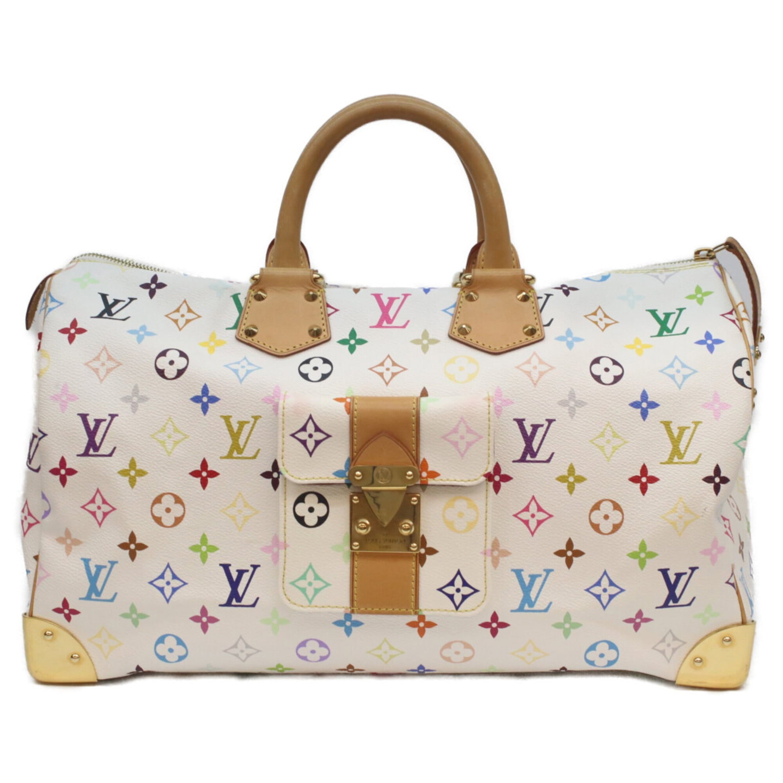 Multicolore Monogram Bag Boston Louis Vuitton: Multicolore Monogram Bag Boston Louis Vuitton This Louis Vuitton Monogram Multicolore Boston bag boasts a vibrant, multicolored design with a classic monogram pattern. Measuring 22cm x 40cm x 20cm, it