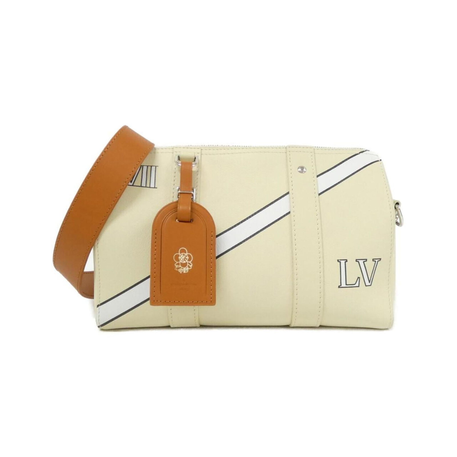 Shoulder Bag Leather Louis Vuitton: Shoulder Bag Leather Louis Vuitton The Louis Vuitton MPN M59670 Shoulder Bag features high-quality calfskin leather in beige, with a classic design that exudes timeless elegance. Measuring 18cm x