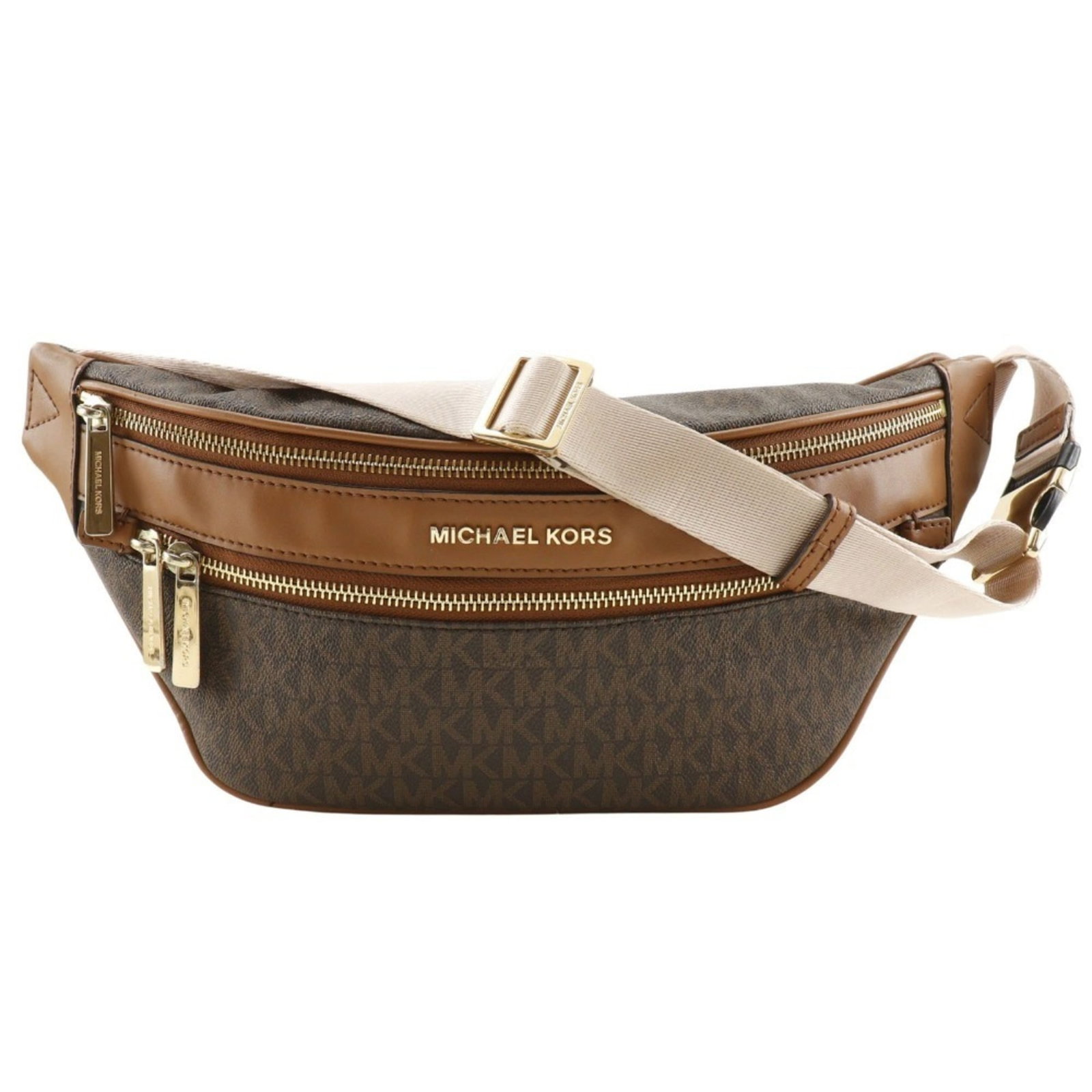 Kors Pvc Bag Sling Michael: Kors Pvc Bag Sling Michael The Michael Kors PVC Sling Bag boasts a sleek, modern design with a durable PVC material and a classic brown color. Measuring just 15cm x 27cm x 5.5cm, it's the perfect size