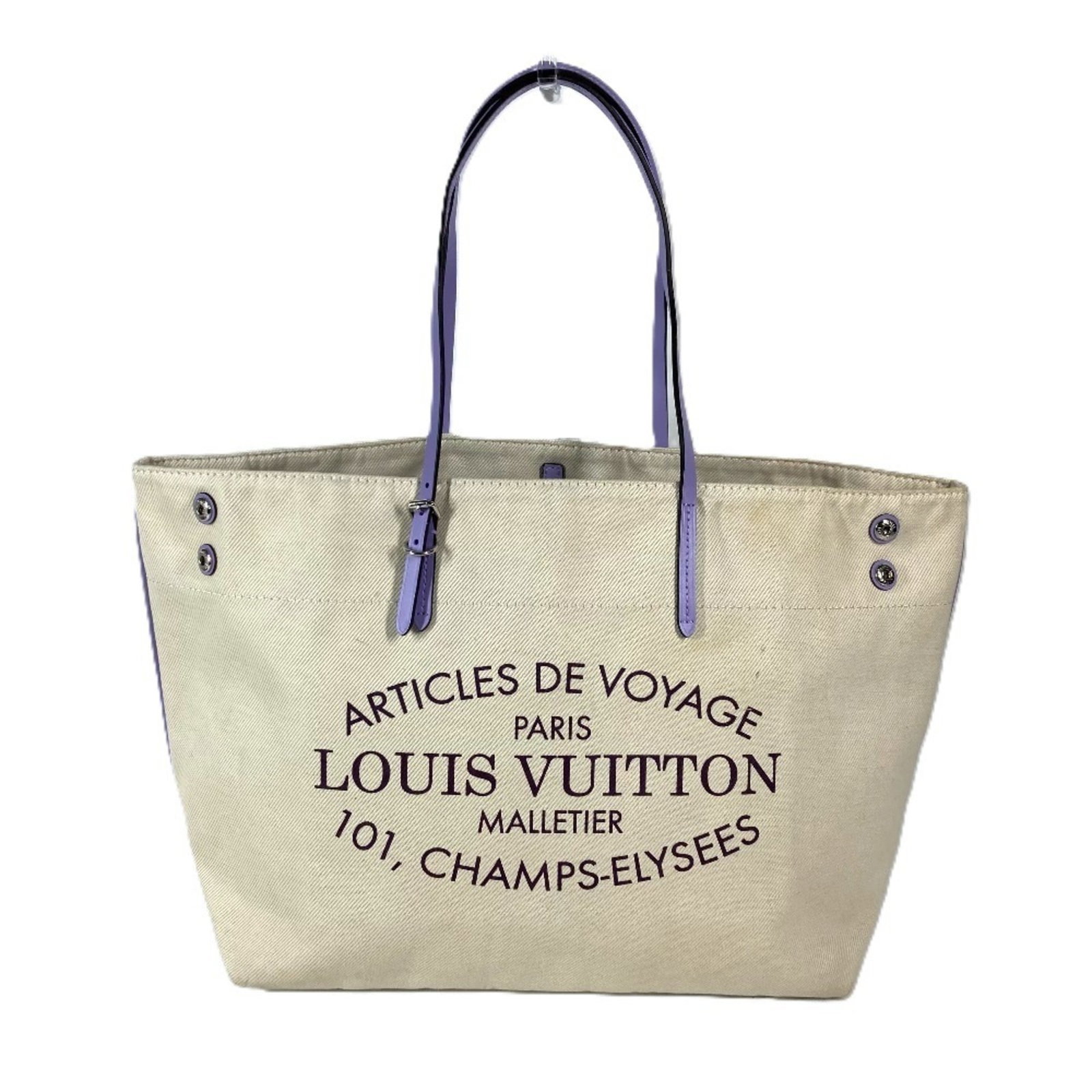 Louis Vuitton Shoulder Bag Leather Canvas: Louis Vuitton Shoulder Bag Leather Canvas The Louis Vuitton Shoulder Bag Leather Canvas is a stylish and versatile accessory, available in three colors: Beige, Lilac, and Purple. Made from high-qualit