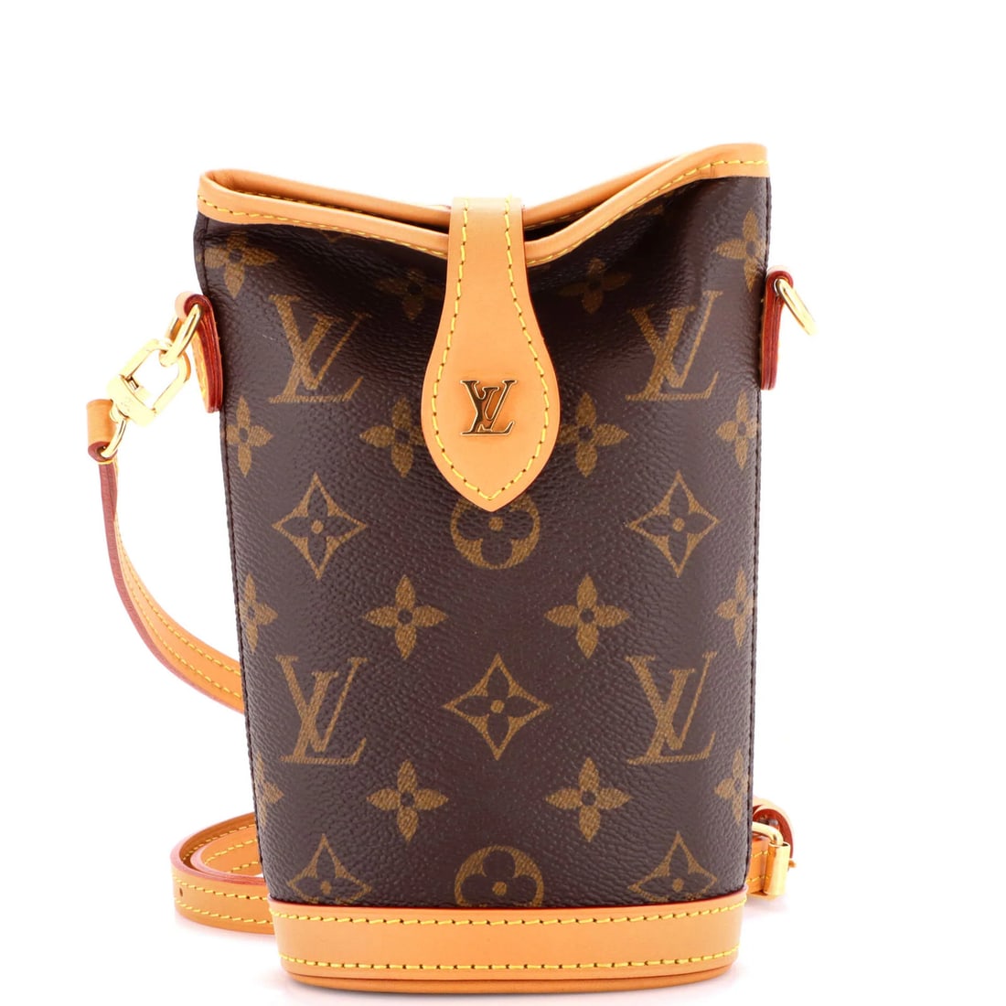 Fold me pouch Louis Vuitton monogram canvas: Fold me pouch Louis Vuitton monogram canvas Fold me pouch Louis Vuitton monogram canvas, with its iconic brown exterior and gold hardware, offers a stylish and versatile accessory. Measuring 7.5"