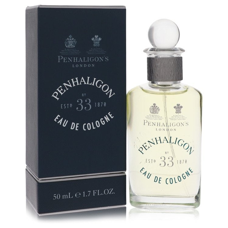 Penhaligon's No. 33 by Penhaligon's Eau De Cologne Spray 1.7 oz: Penhaligon's No. 33 by Penhaligon's Eau De Cologne Spray 1.7 oz Penhaligon's No. 33 by Penhaligon's Eau De Cologne Spray features top notes of cypress, bergamot, and grapefruit, creating a unique