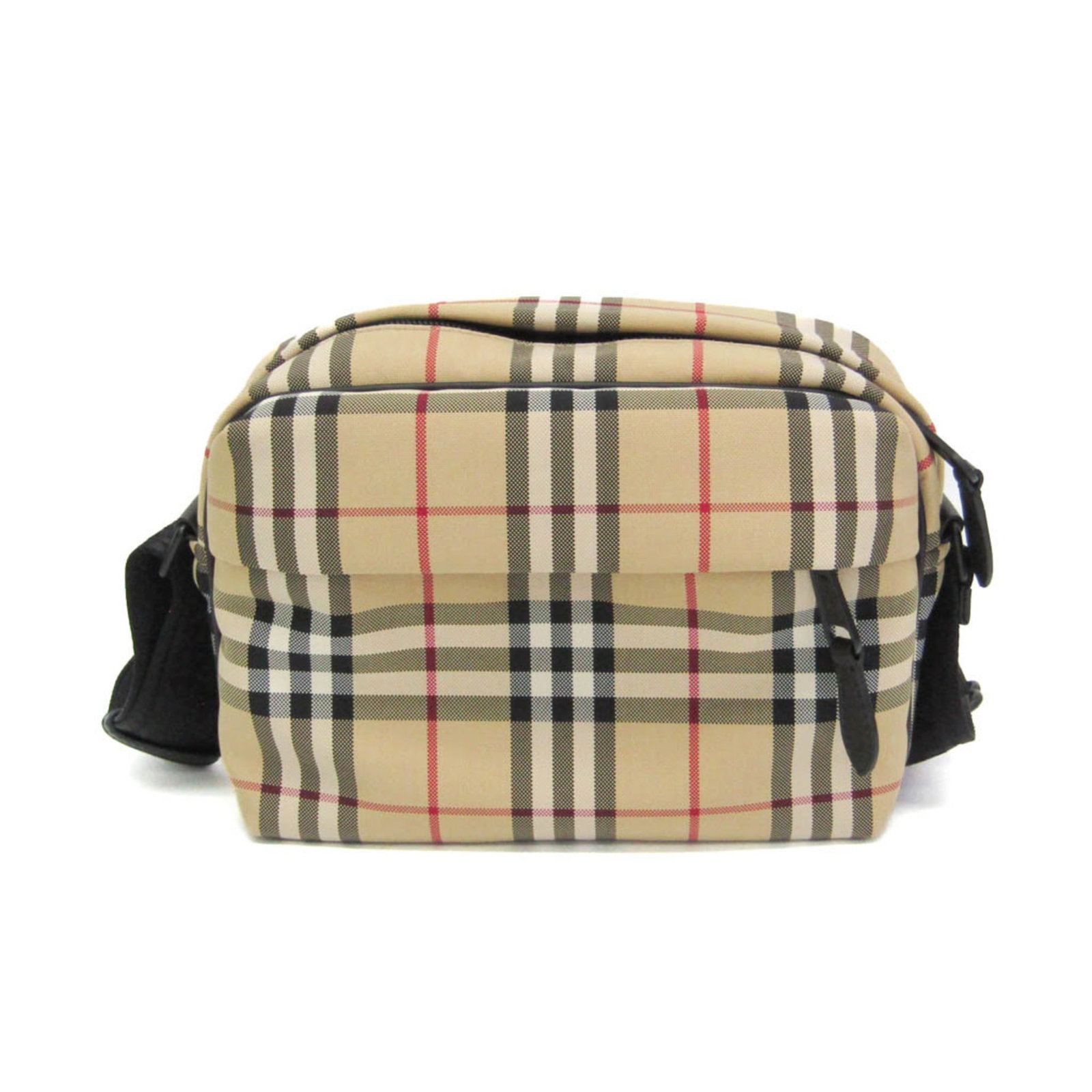 Burberry Shoulder Bag Nylon: Burberry Shoulder Bag Nylon The Burberry Shoulder Bag Nylon boasts a classic checked pattern and a sturdy nylon material, making it a versatile accessory for everyday use. With multiple pockets, inclu