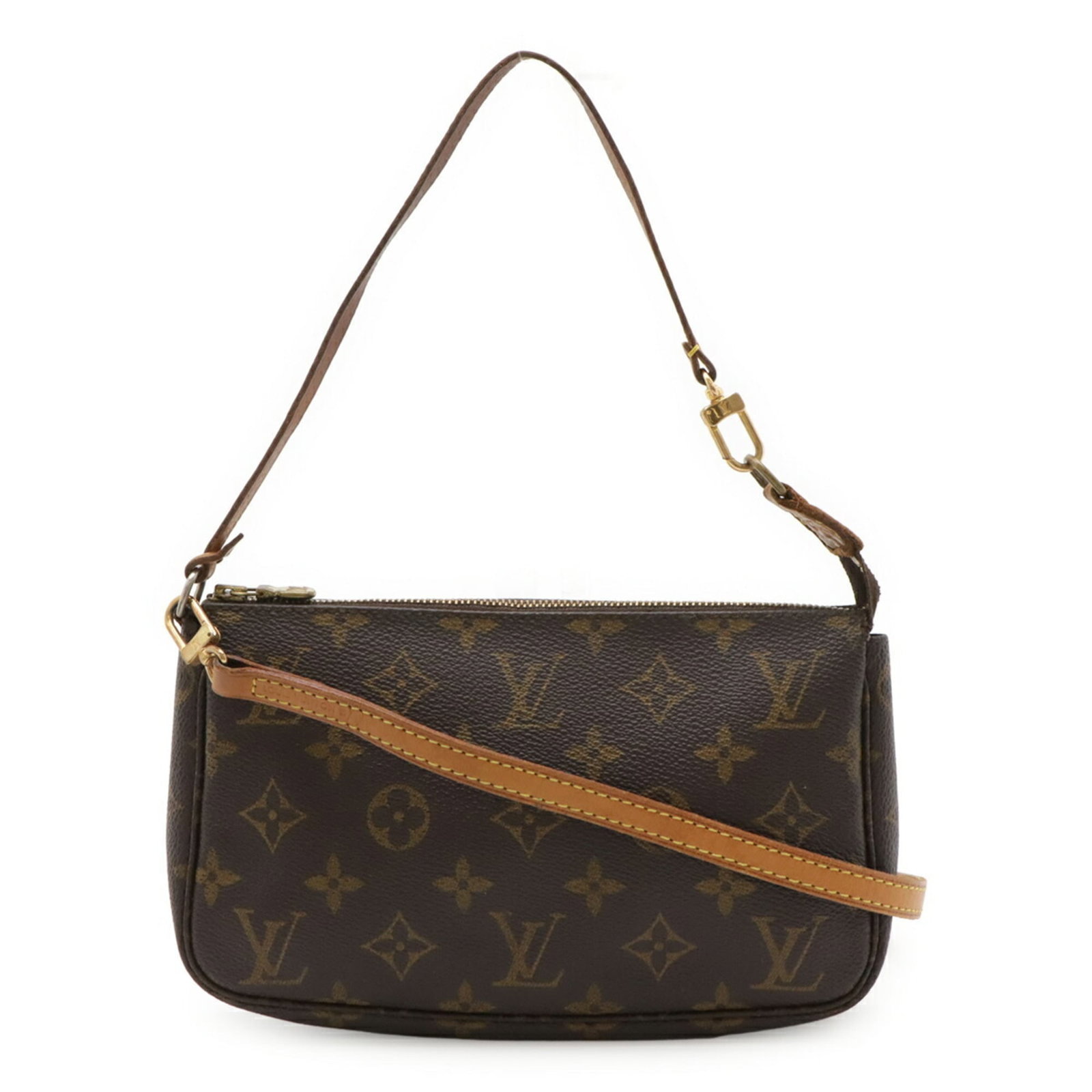 Louis Vuitton Monogram Canvas Handbag Pouch Pvc: Louis Vuitton Monogram Canvas Handbag Pouch Pvc Brown Louis Vuitton Monogram Canvas Handbag Pouch with PVC Coating, measuring 13cm x 21cm x 4cm. This stylish pouch features the iconic LV monogram