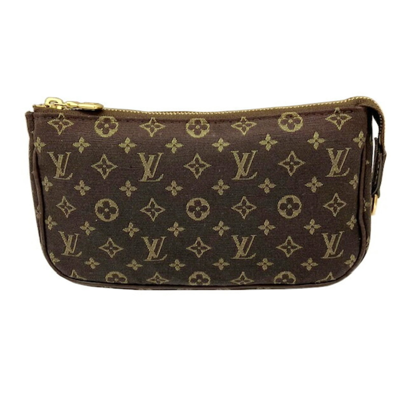 Mini Monogram Pouch Louis Vuitton: Mini Monogram Pouch Louis Vuitton Mini Monogram Pouch Louis Vuitton in Brown Ebene, measuring 10cm x 17cm x 3cm. This compact pouch features the iconic Monogram Mini Lin pattern and boasts a rich brow