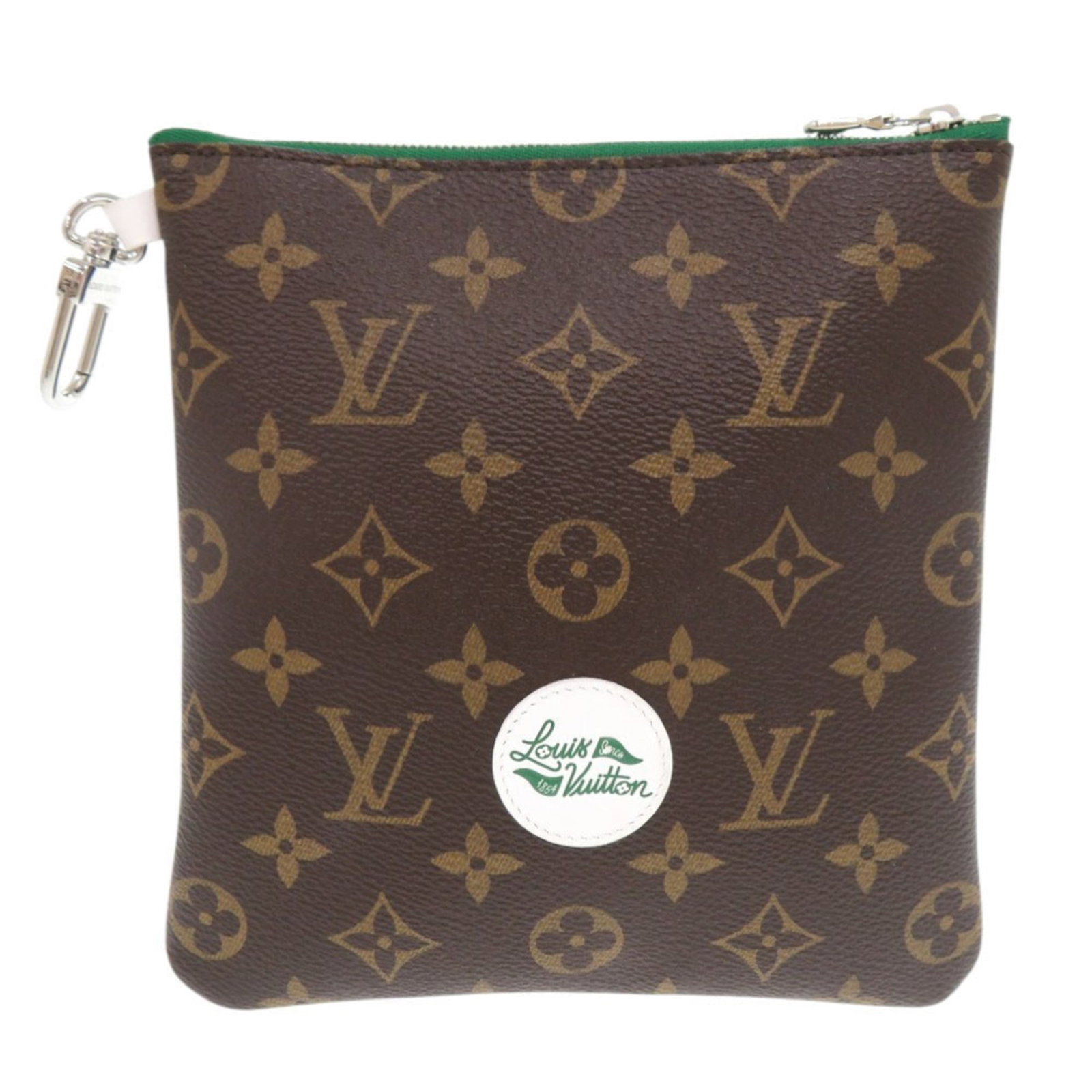 Monogram pouch by Louis Vuitton: Monogram pouch by Louis Vuitton Monogram pouch by Louis Vuitton, featuring the iconic brown monogram pattern, is a stylish accessory for everyday use. Made from high-quality materials, this pouch meas