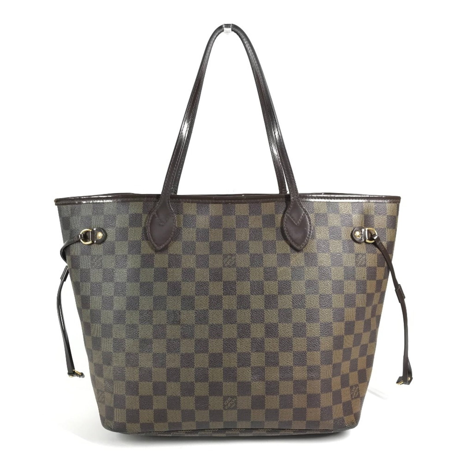 Canvas Damier Tote Bag Shoulder Bag Louis Vuitton: Canvas Damier Tote Bag Shoulder Bag Louis Vuitton Damier canvas adds a classic touch to this iconic Louis Vuitton shoulder bag, featuring the signature monogram pattern in brown. Measuring 28cm x