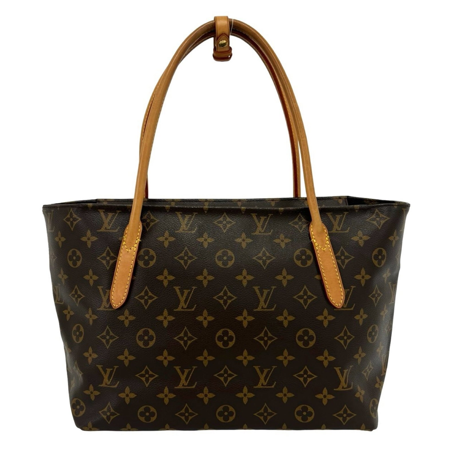 Vuitton Leather Tote Bag Pvc Handbag Louis: Vuitton Leather Tote Bag Pvc Handbag Louis Brown Louis Vuitton Leather Tote Bag with PVC accents, measuring 24cm x 31cm x 14cm. This classic tote bag features high-quality leather and a durable PVC