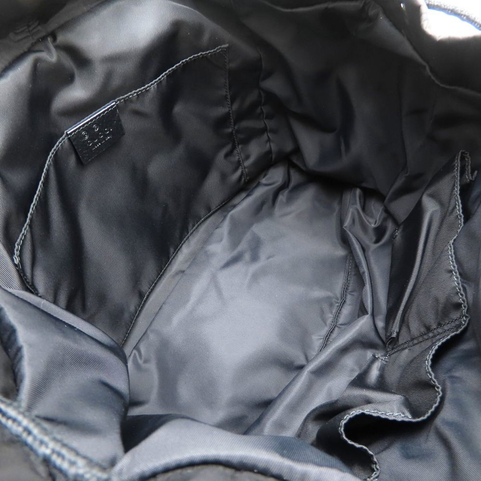 Nylon Leather Backpack by Gucci - 6