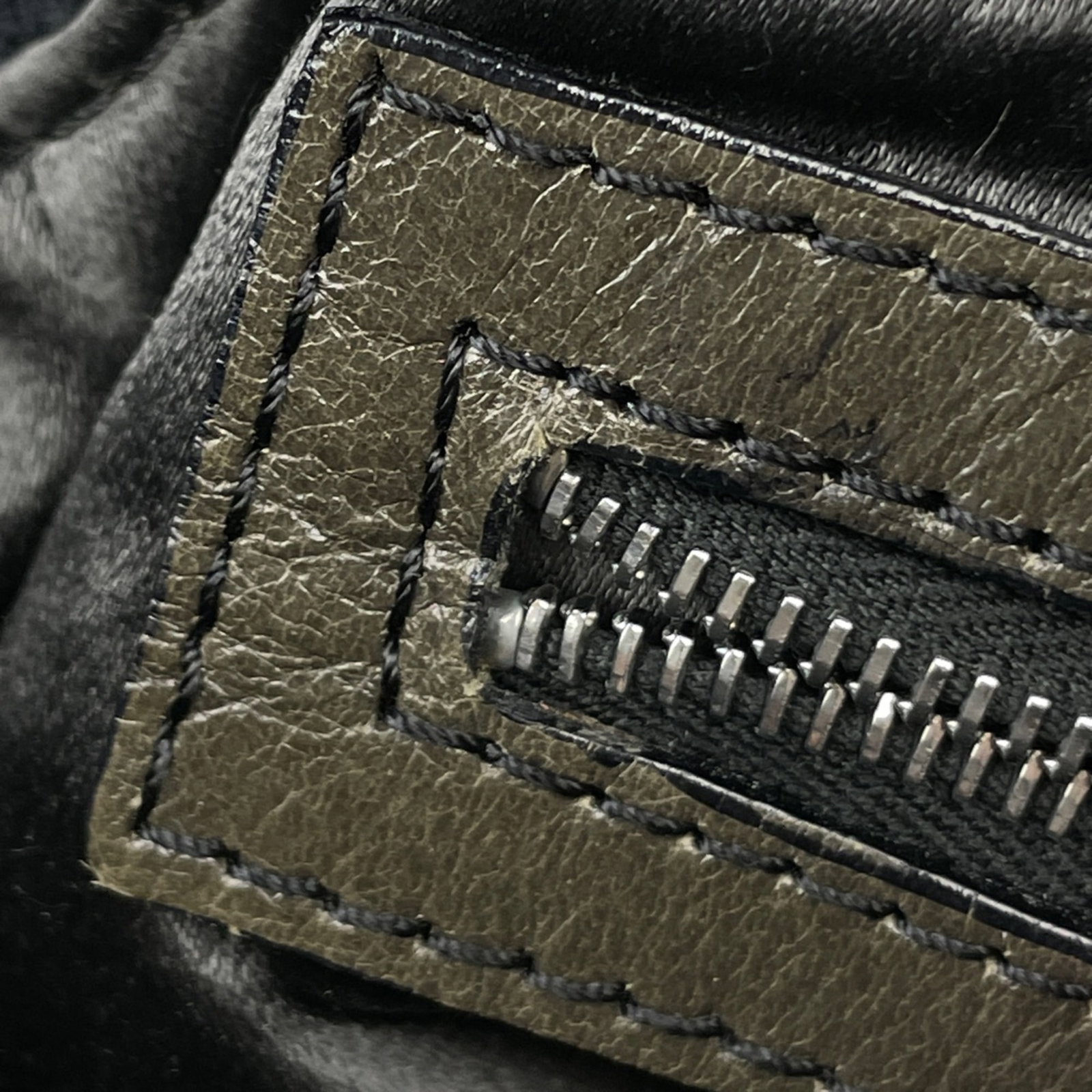 Fendi Shoulder Bag Fabric Leather - 11
