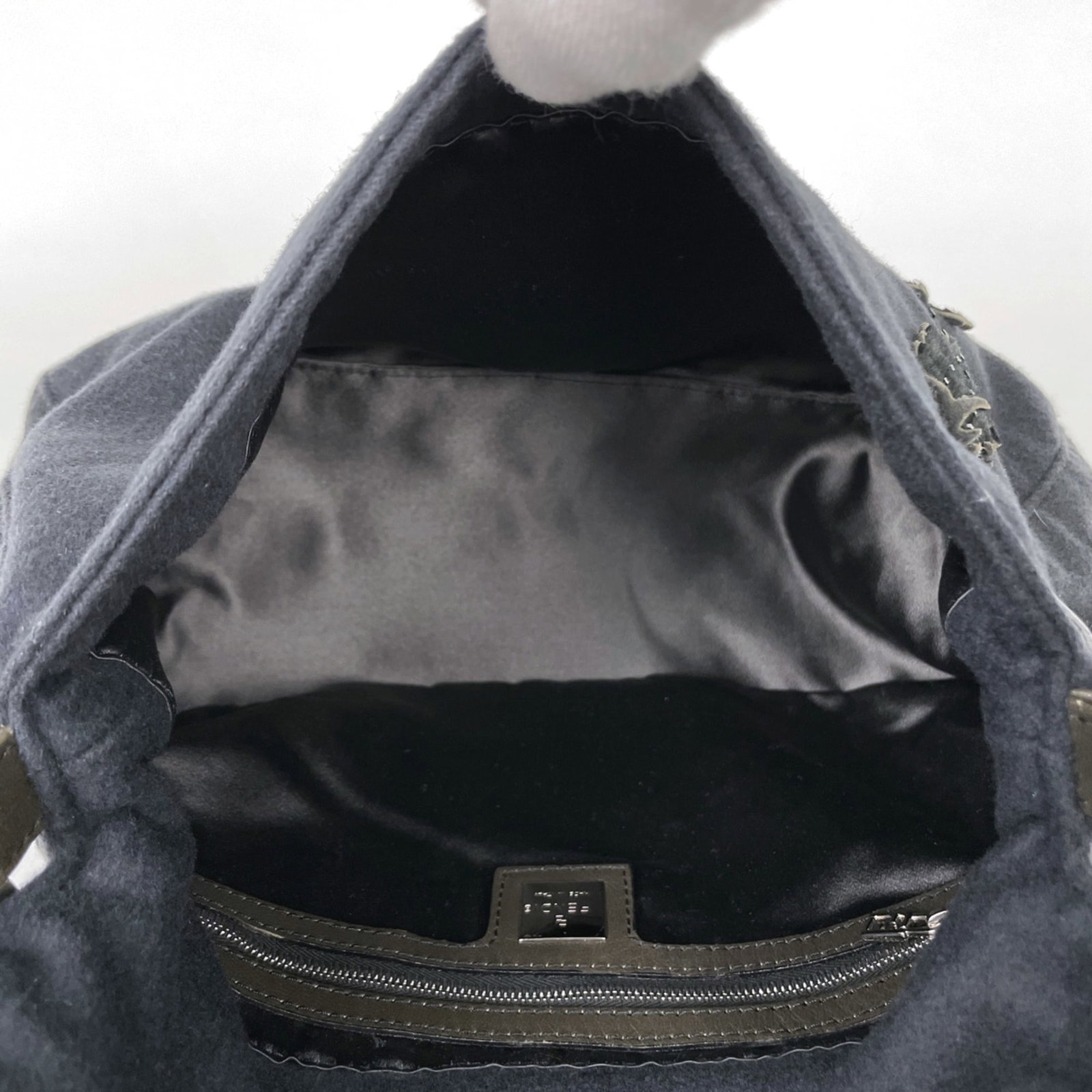 Fendi Shoulder Bag Fabric Leather - 13