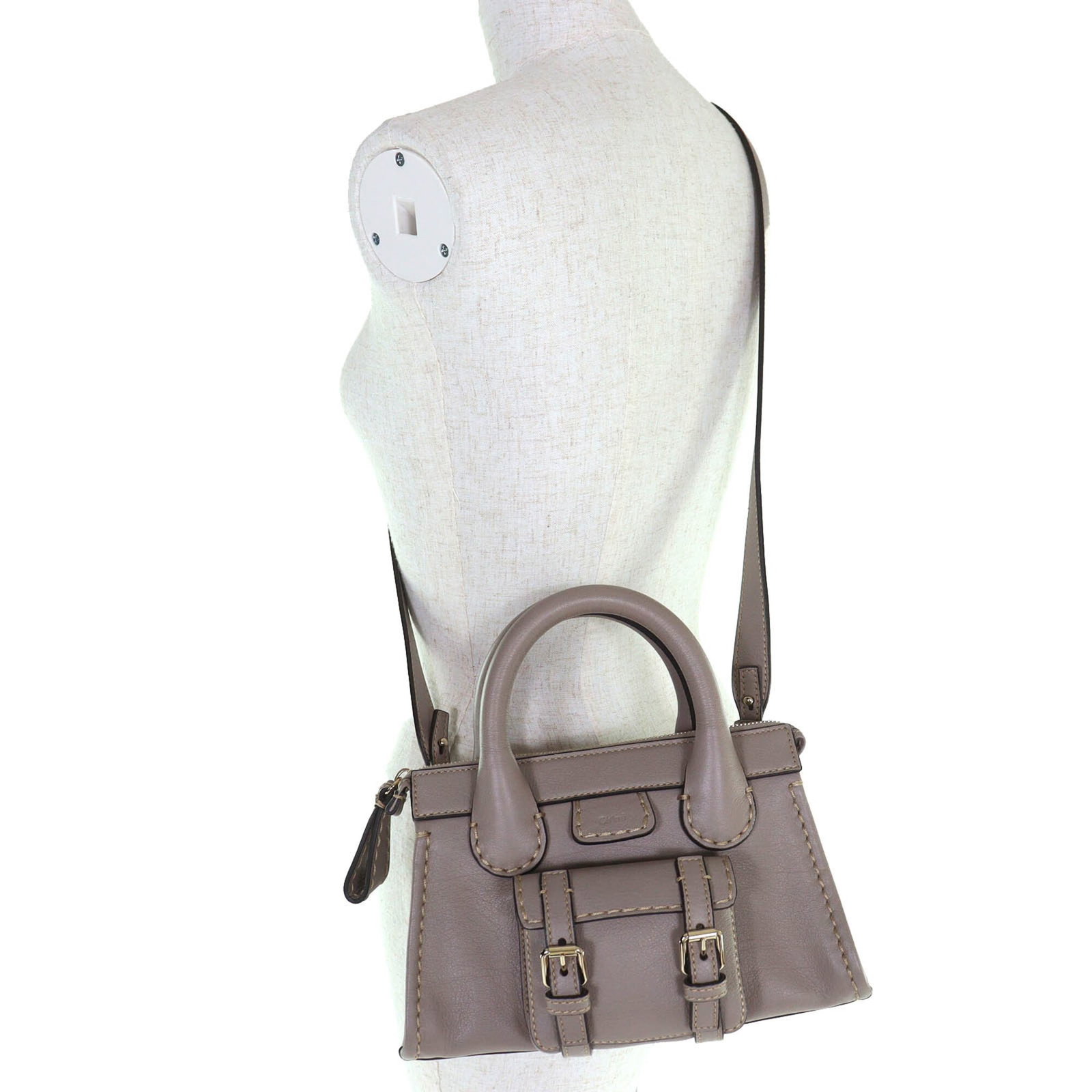 Chlo Handbag Shoulder Bag Leather - 8