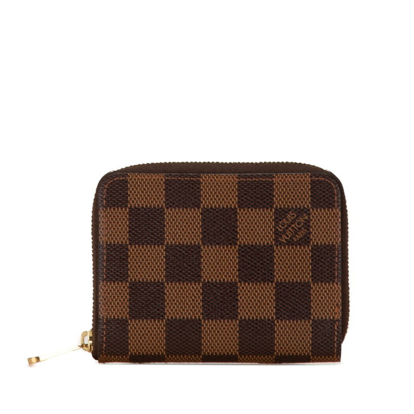 Louis Vuitton Coin Purse/ Coin Case Pvc Leather: Louis Vuitton Coin Purse/ Coin Case Pvc Leather The Louis Vuitton Coin Purse/ Coin Case features a classic design with a brown, Damier Canvas pattern. Made from high-quality PVC and leather, this comp