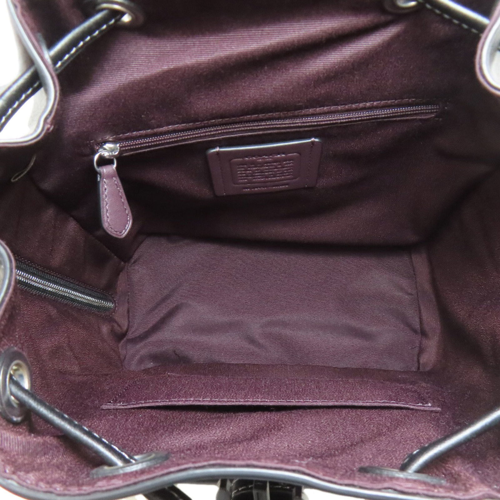 Backpack Leather Coach - 5