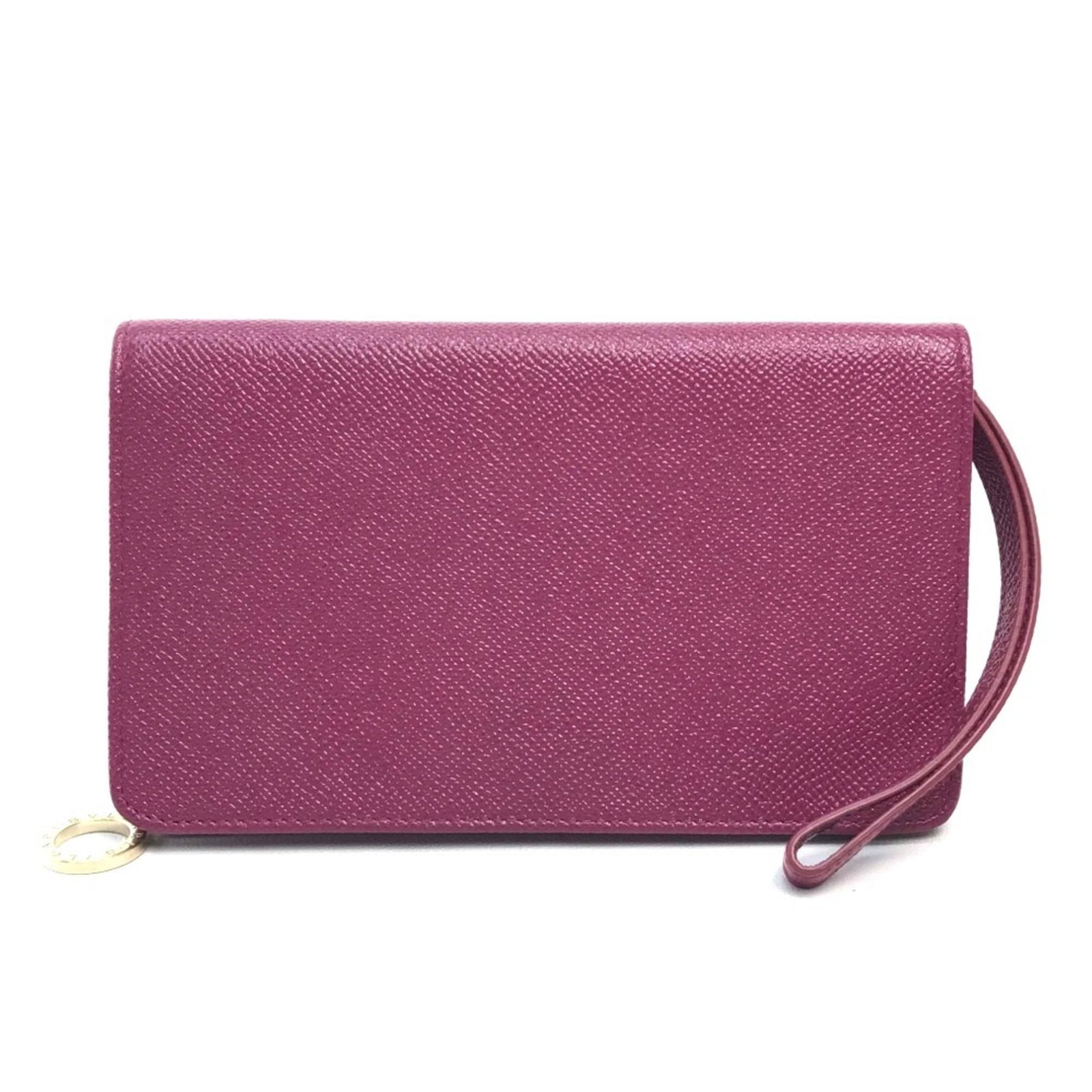 Bvlgari Wallet (Bi-Fold) Leather: Bvlgari Wallet (Bi-Fold) Leather Bvlgari's bi-fold wallet boasts sleek, feminine design with a striking pink and red color combination. The high-quality calfskin leather construction provides a