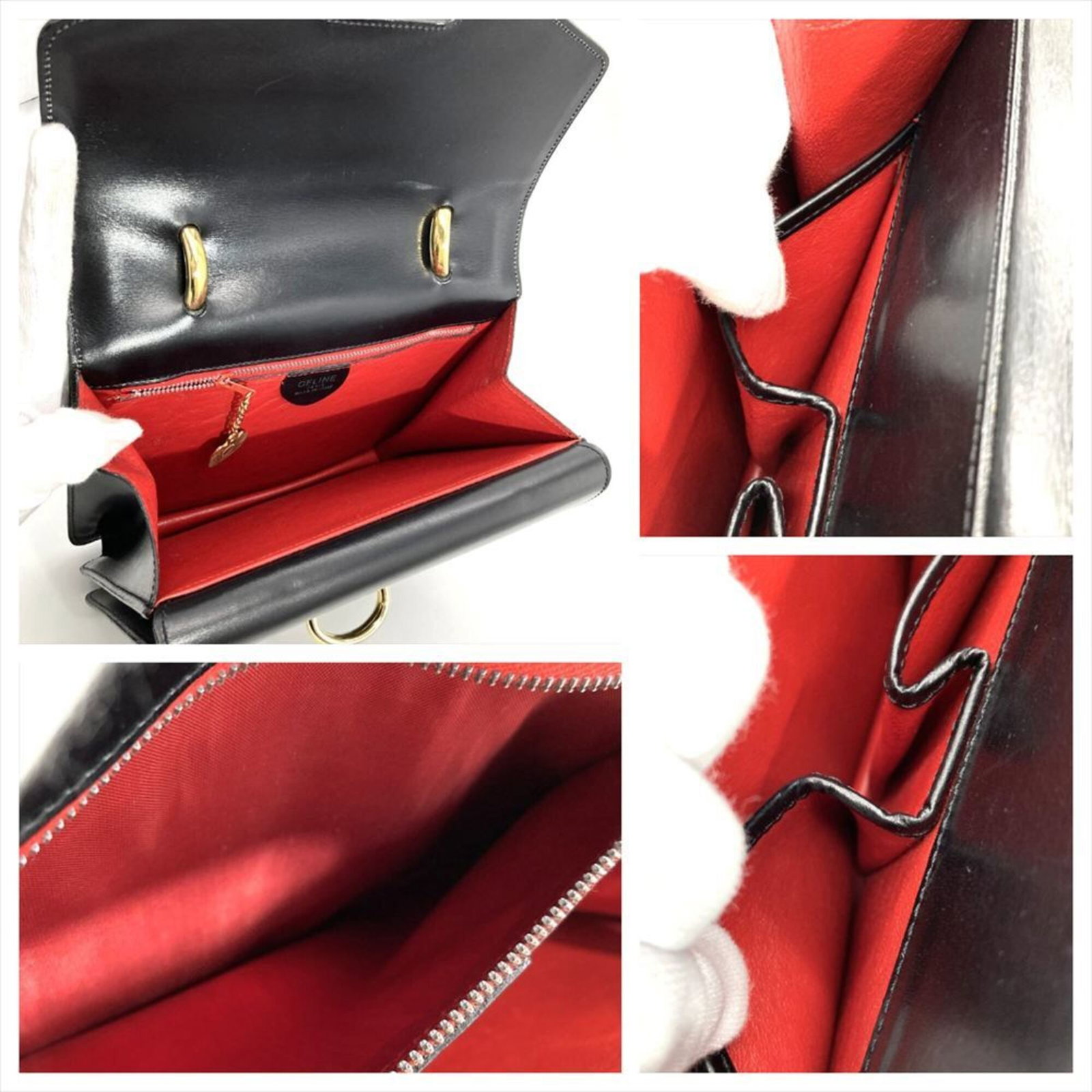 Handbag Celine Leather - 7