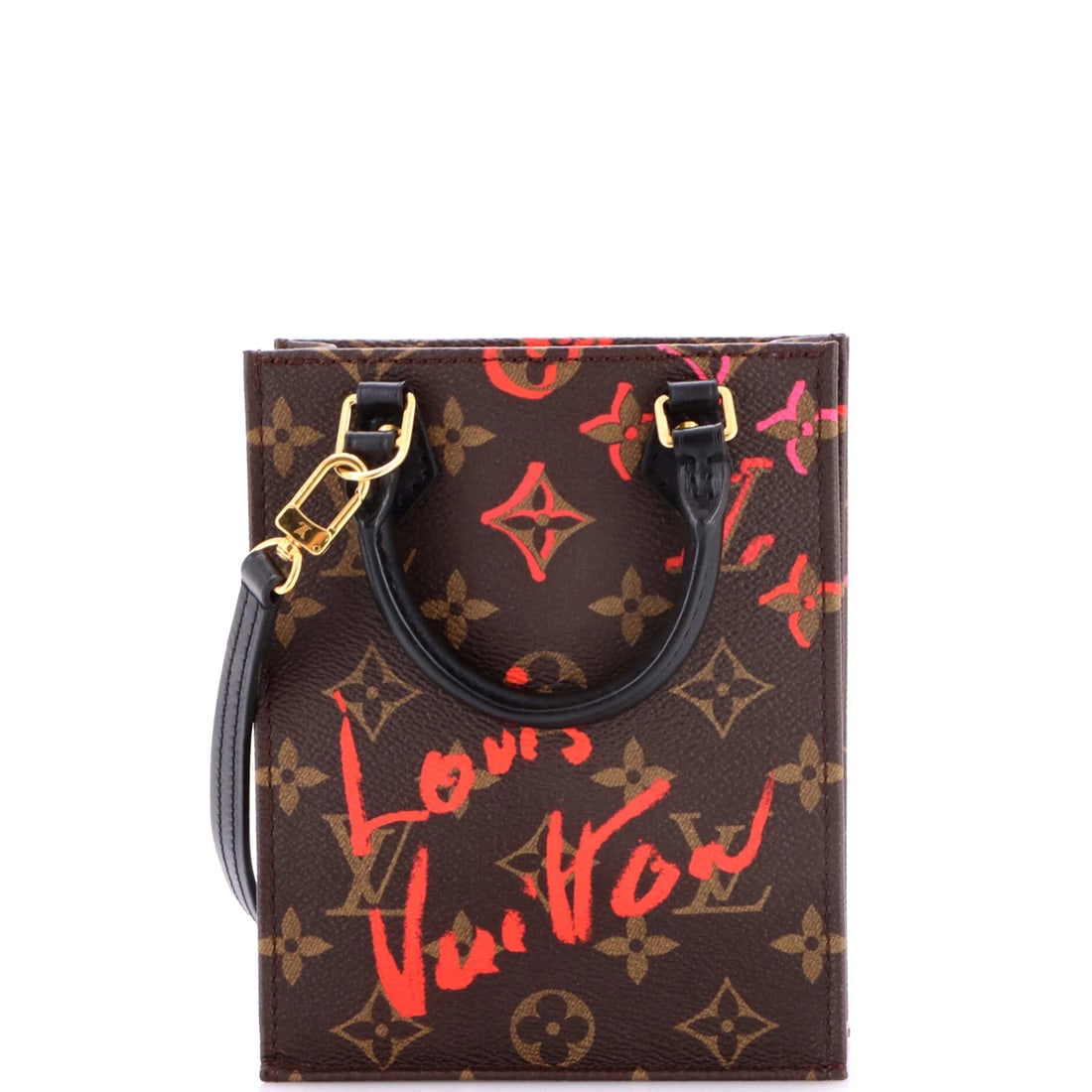 Louis Vuitton Petit Sac Plat Bag Limited Edition Fall in Love Monogram Canvas (1 of 8)