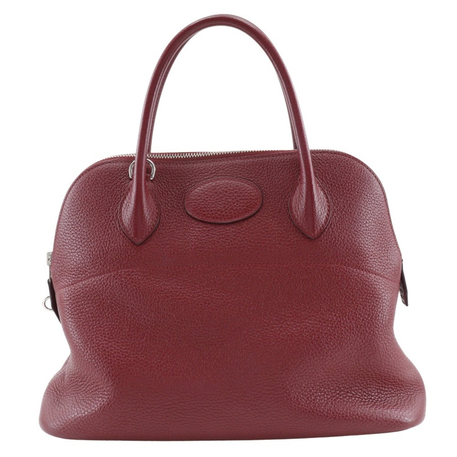 Hermes Handbag Taurillon Leather Clemence: Hermes Handbag Taurillon Leather Clemence The Hermes Bolide Clemence handbag boasts its sleek design and Taurillon clemence leather construction, available in the vibrant Rouge Grenat color. This