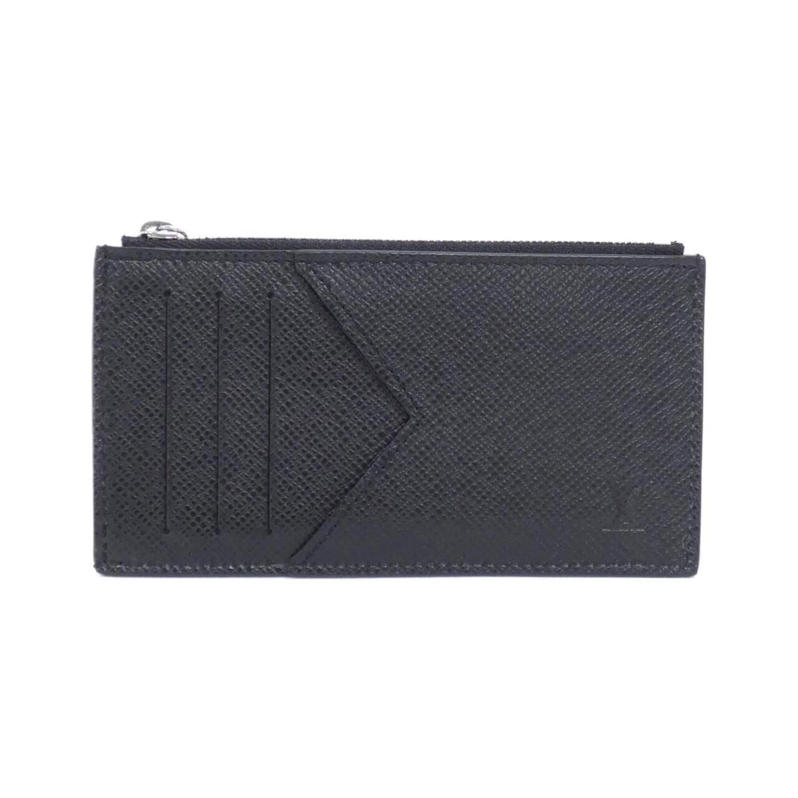 Louis Vuitton Coin Purse Coin Case Leather: Louis Vuitton Coin Purse Coin Case Leather The Louis Vuitton Coin Purse Coin Case Leather features a sleek black design made from high-quality calfskin leather. Measuring 15cm x 8cm x 1cm, it provides
