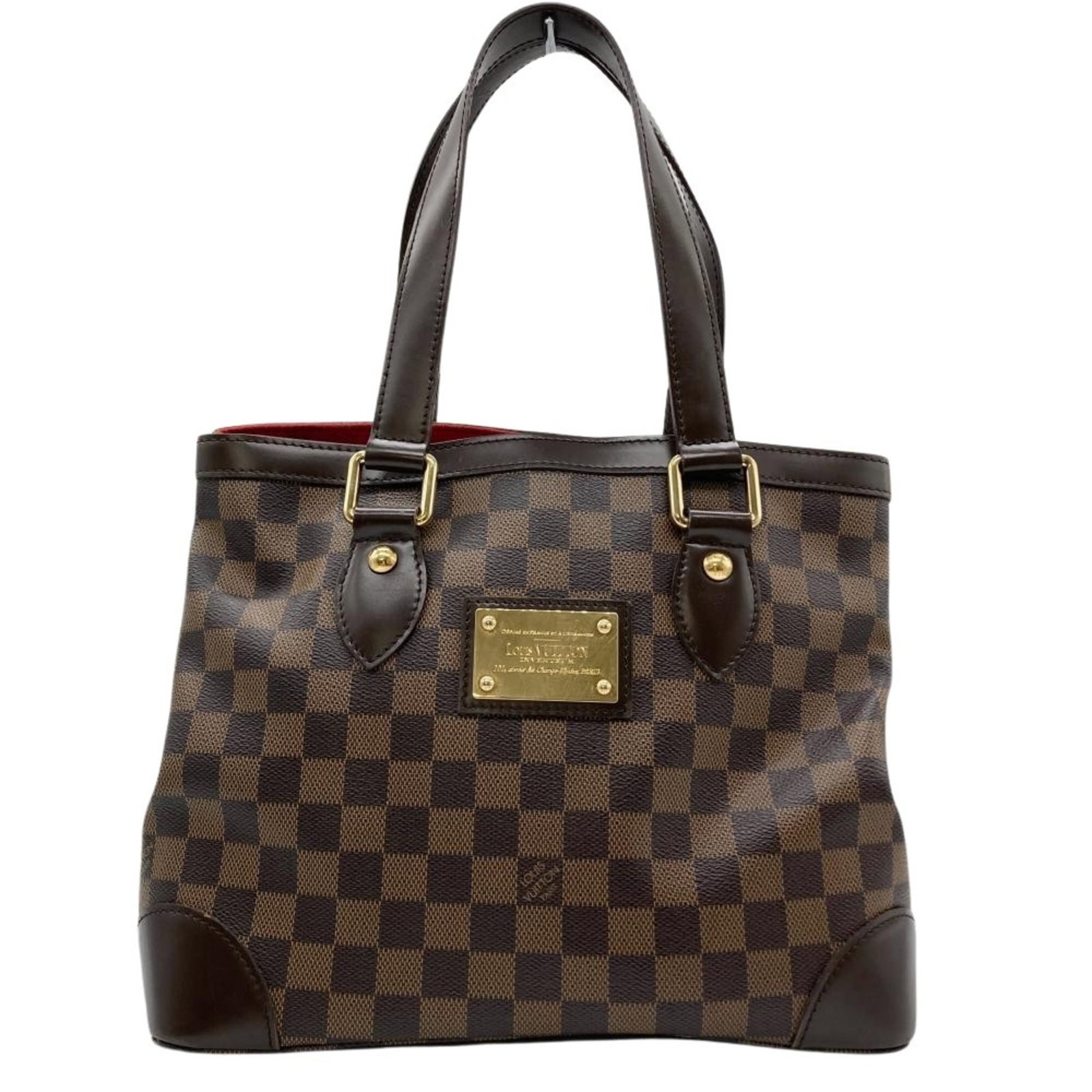 Damier Canvas Handbag Louis Vuitton: Damier Canvas Handbag Louis Vuitton Damier Canvas Handbag Louis Vuitton, made from high-quality Damier canvas in brown, features a classic design with dimensions of 23cm x 30cm x 19cm. This iconic
