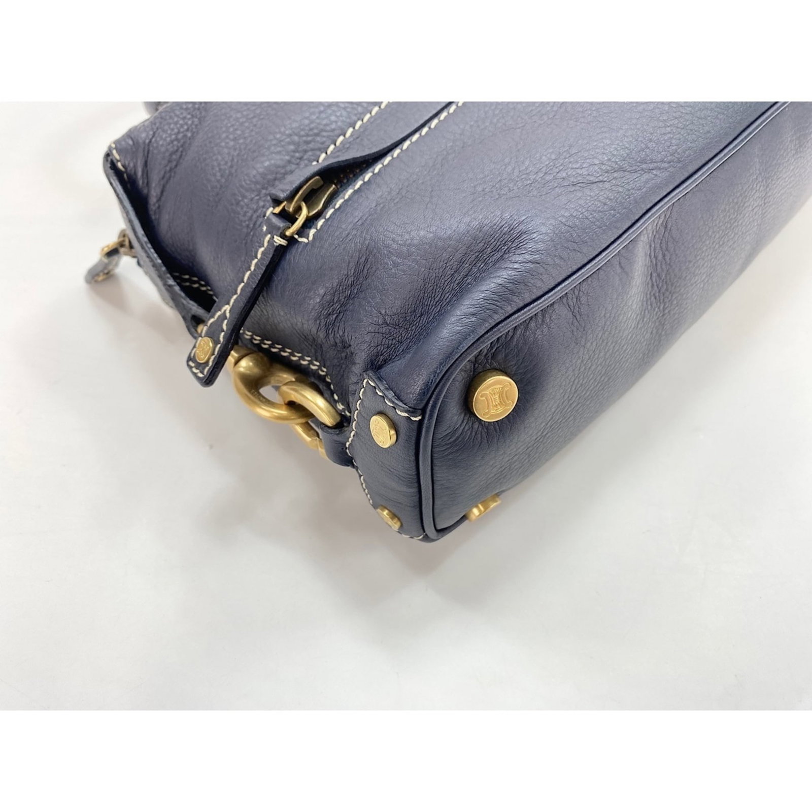 Handbag Celine Leather - 7