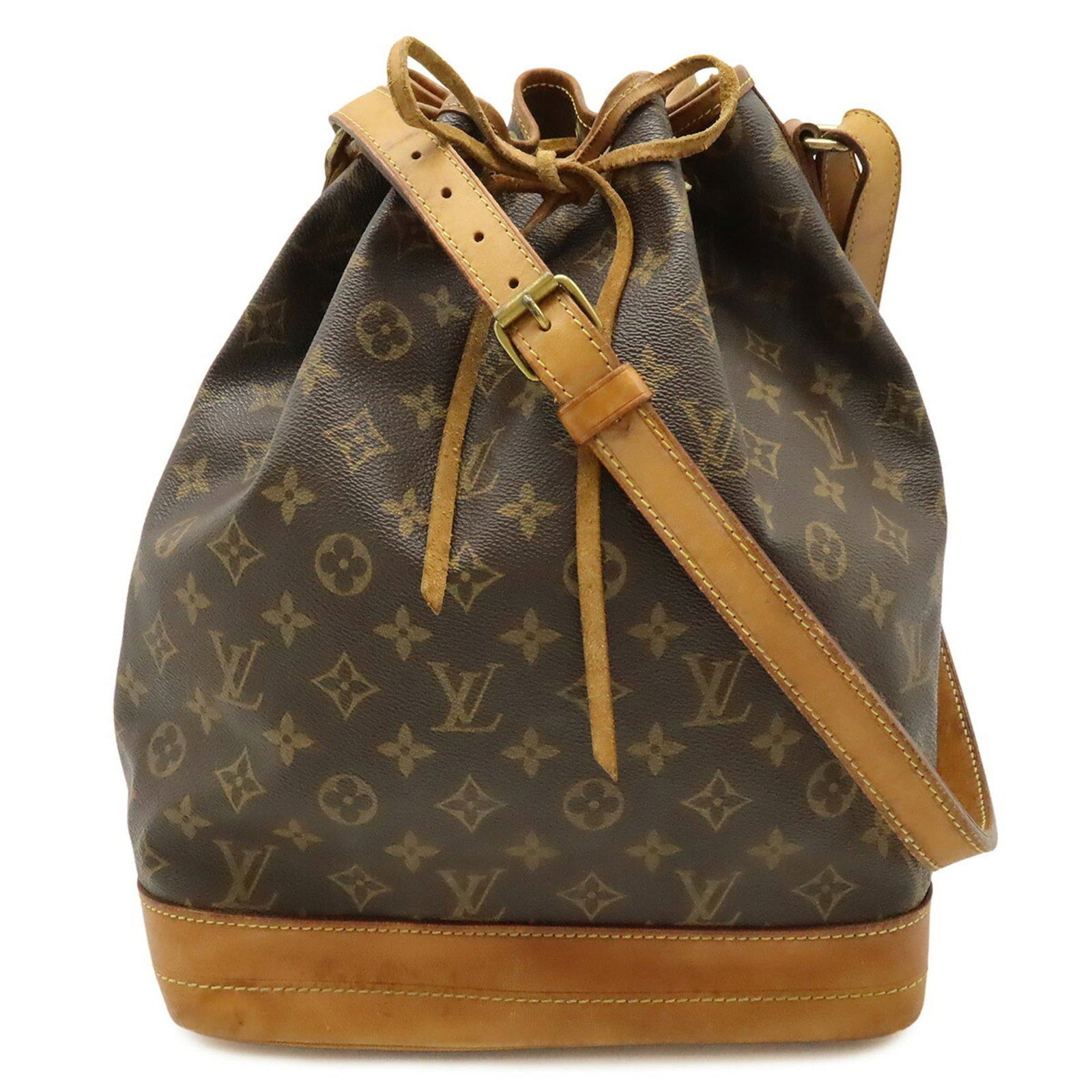 Shoulder Bag Monogram By Louis Vuitton: Shoulder Bag Monogram By Louis Vuitton Monogrammed luxury awaits with this iconic Louis Vuitton shoulder bag, crafted from rich brown and white monogram canvas. Measuring 35cm x 26cm x 19cm, its