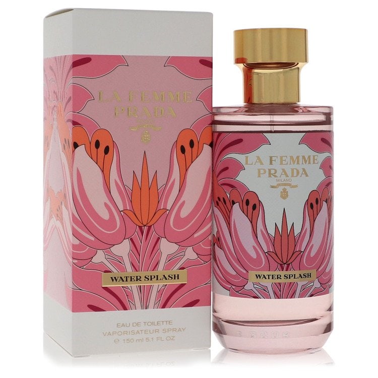 Prada La Femme Water Splash by Prada Eau De Toilette Spray 5.1 oz: Prada La Femme Water Splash by Prada Eau De Toilette Spray 5.1 oz Prada La Femme Water Splash by Prada Eau De Toilette Spray is a fun and feminine fragrance perfect for everyday wear during spring and