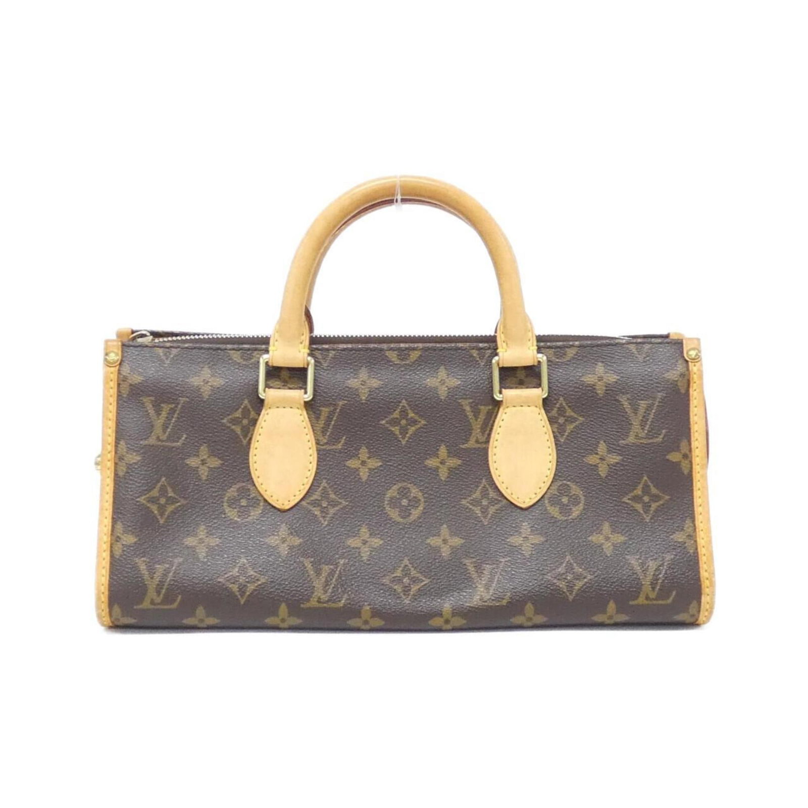 Canvas Coated Louis Vuitton Handbag: Canvas Coated Louis Vuitton Handbag Coated canvas construction provides a durable and stylish finish for this Louis Vuitton handbag. The classic brown color and signature monogram pattern make it a