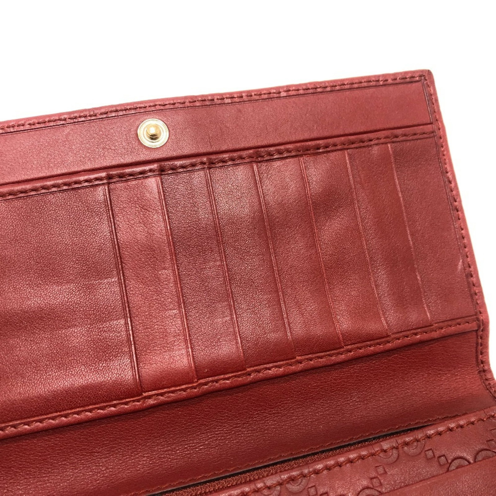 Long Wallet Bi Fold Gg Leather - 10