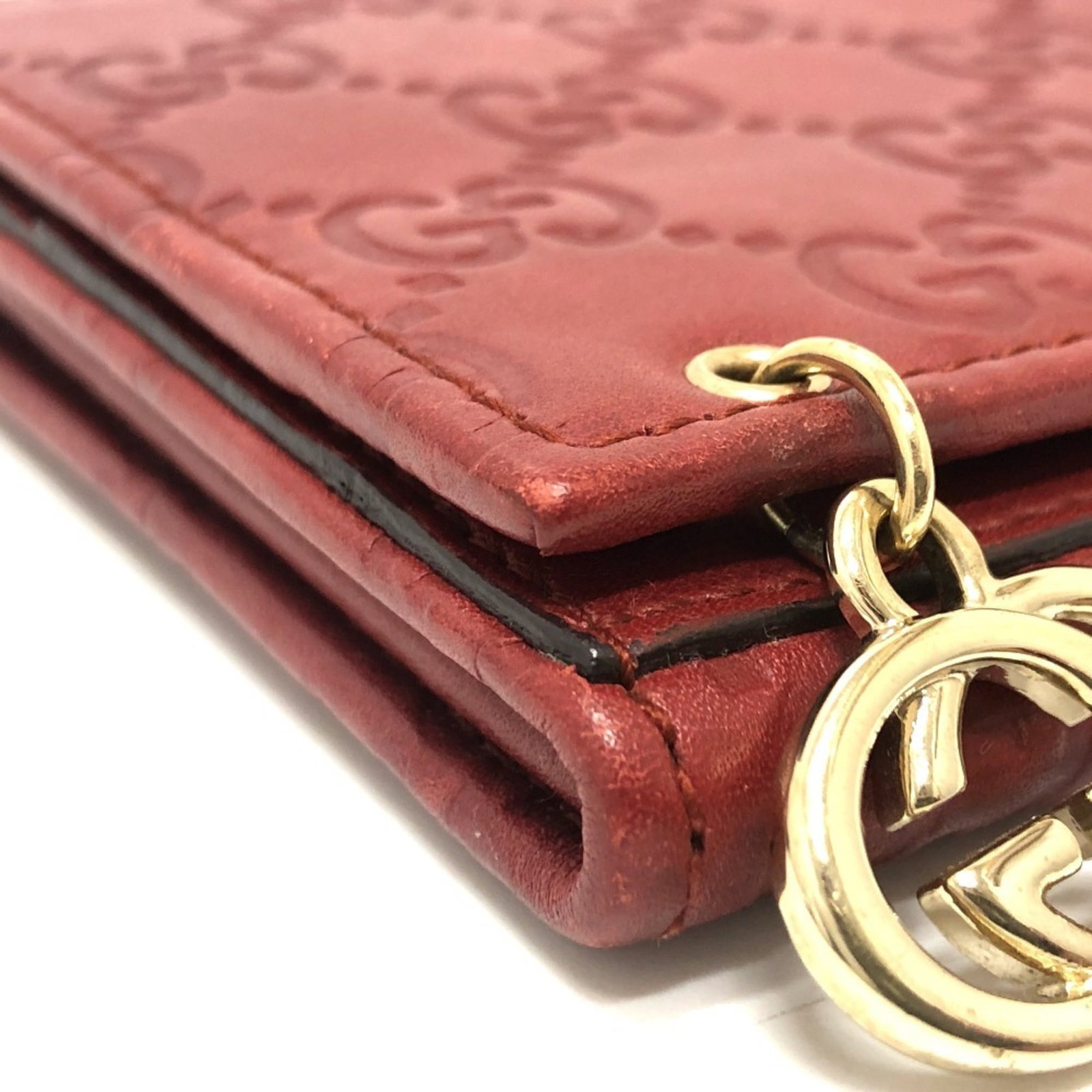 Long Wallet Bi Fold Gg Leather - 15