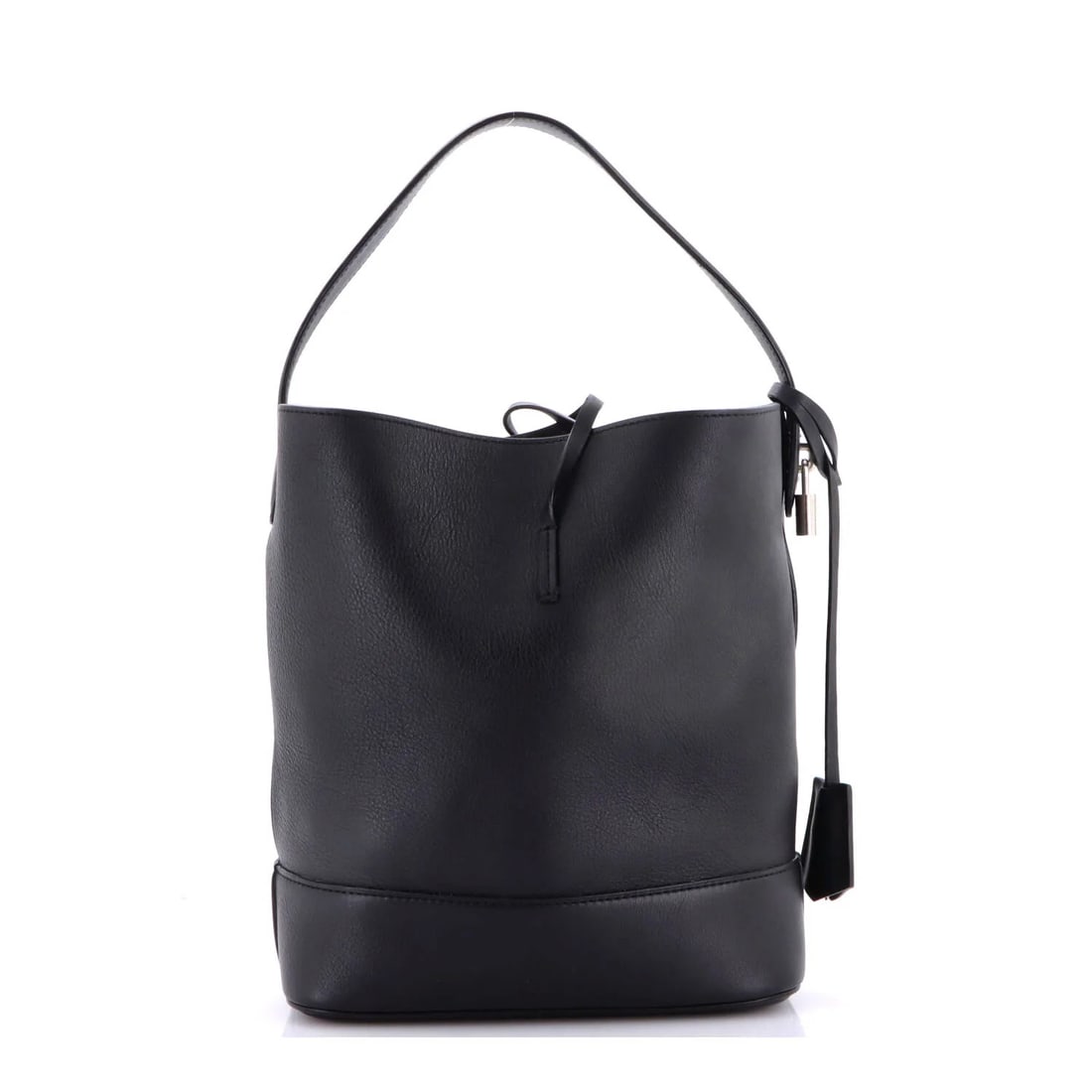 Louis Vuitton NN14 Cuir Nuance Bucket Bag Leather GM: Louis Vuitton NN14 Cuir Nuance Bucket Bag Leather GM The Louis Vuitton NN14 Cuir Nuance Bucket Bag Leather GM boasts sleek, black leather exterior with subtle nuances in tone. With its classic bucket