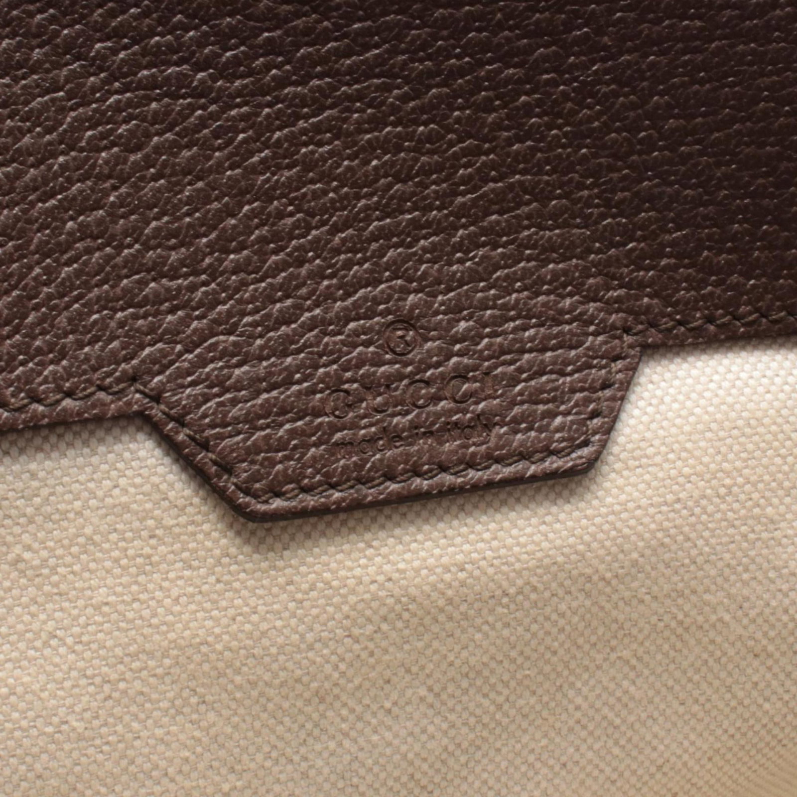 Canvas Leather Backpack Gucci - 4