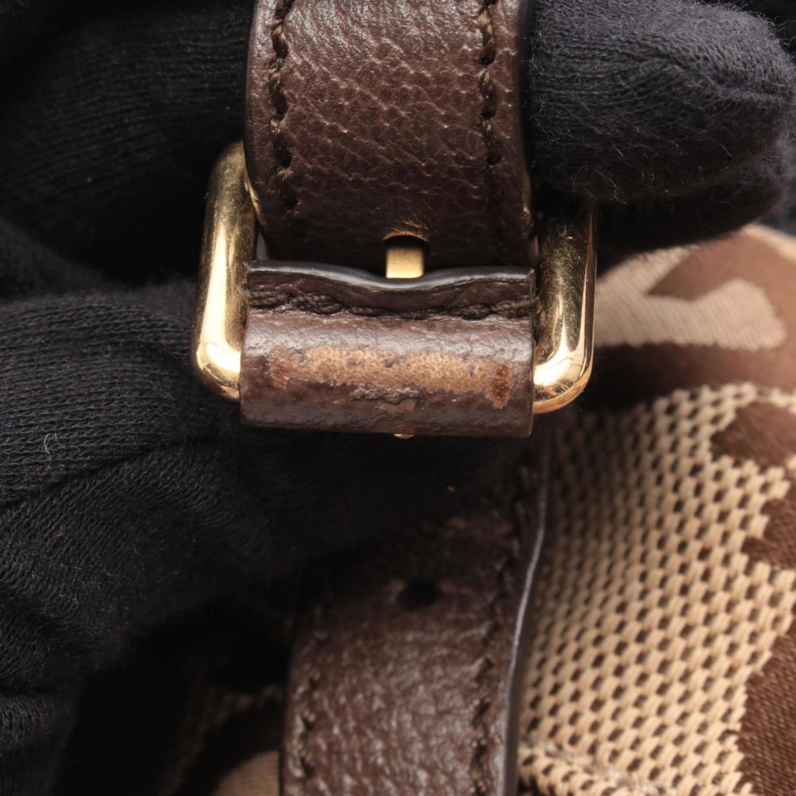 Canvas Leather Backpack Gucci - 8