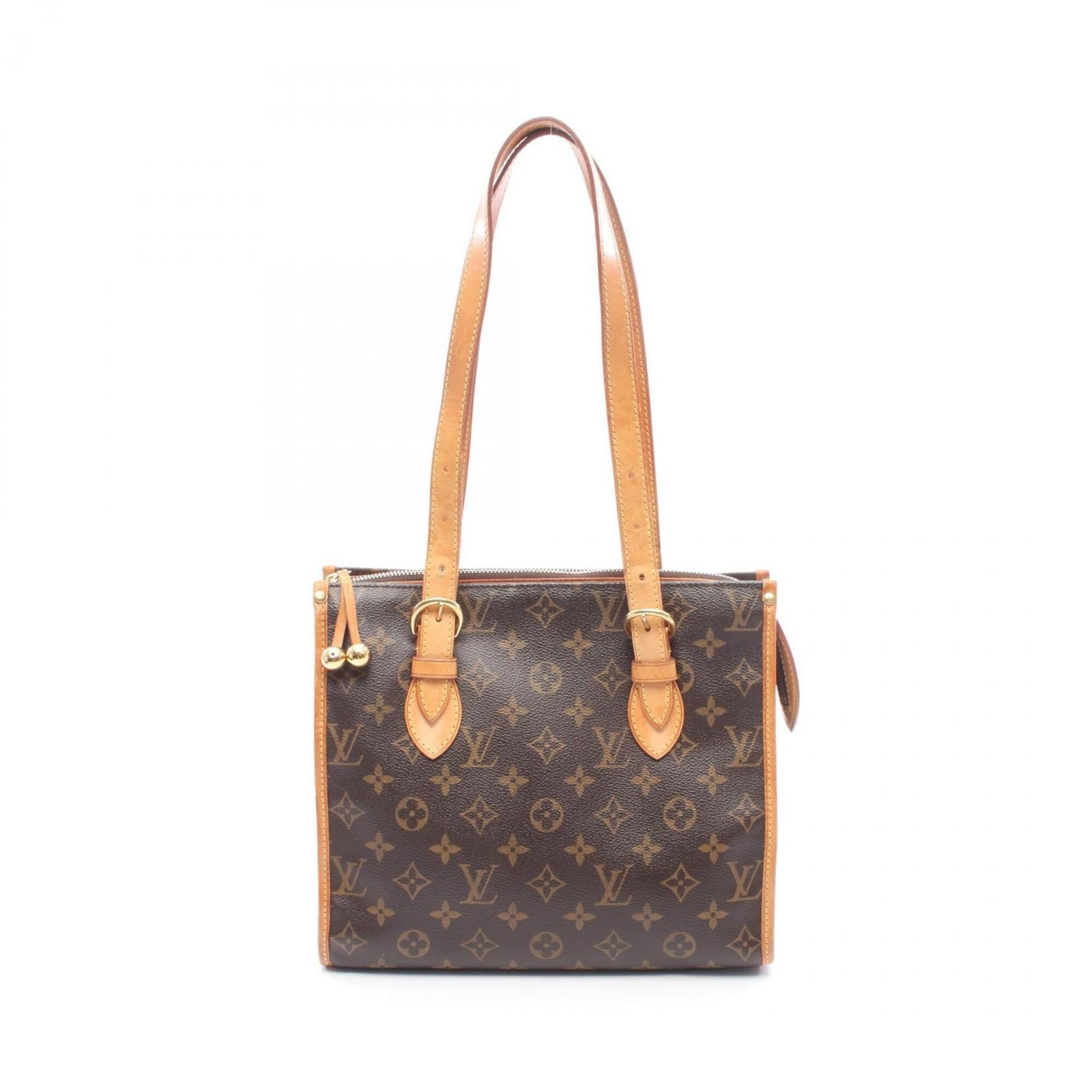 Louis Vuitton Handbag Tote Bag Pvc Coated Canvas Leather: Louis Vuitton Handbag Tote Bag Pvc Coated Canvas Leather PVC-coated canvas and leather come together in this Louis Vuitton tote bag, offering a unique blend of materials. The brown color and classic d
