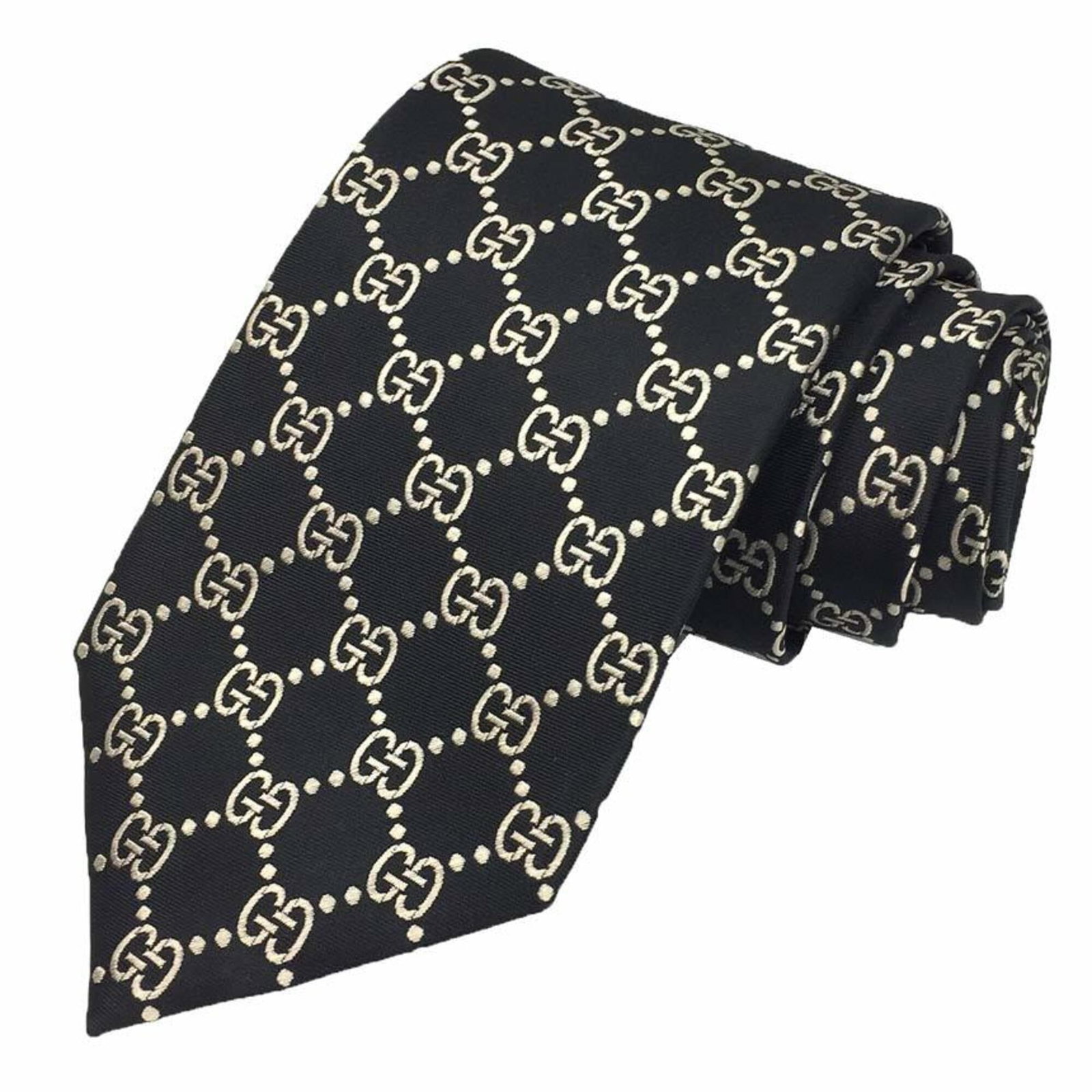 Cravat Silk Gucci: Cravat Silk Gucci Silk cravat from Gucci, made in Italy with a sleek black color and a width of 8cm. This stylish accessory features a simple yet elegant design that adds a touch of sophistication to