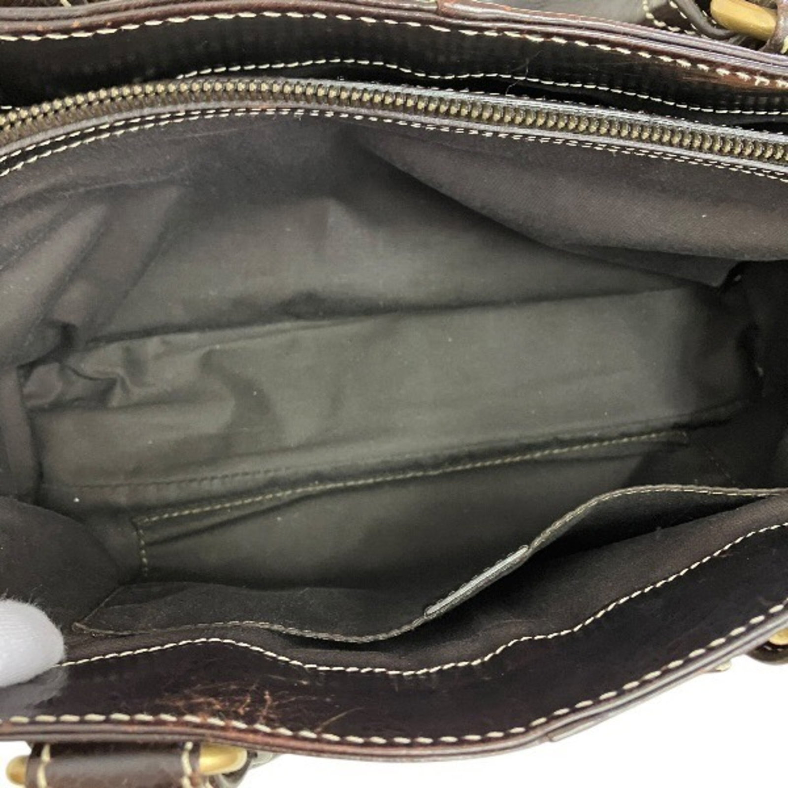 Handbag Celine Leather - 5