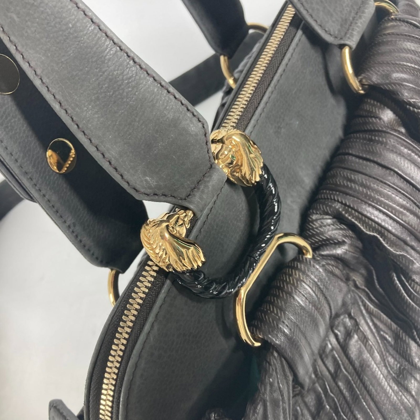 Bag leather shoulder Bvlgari - 6