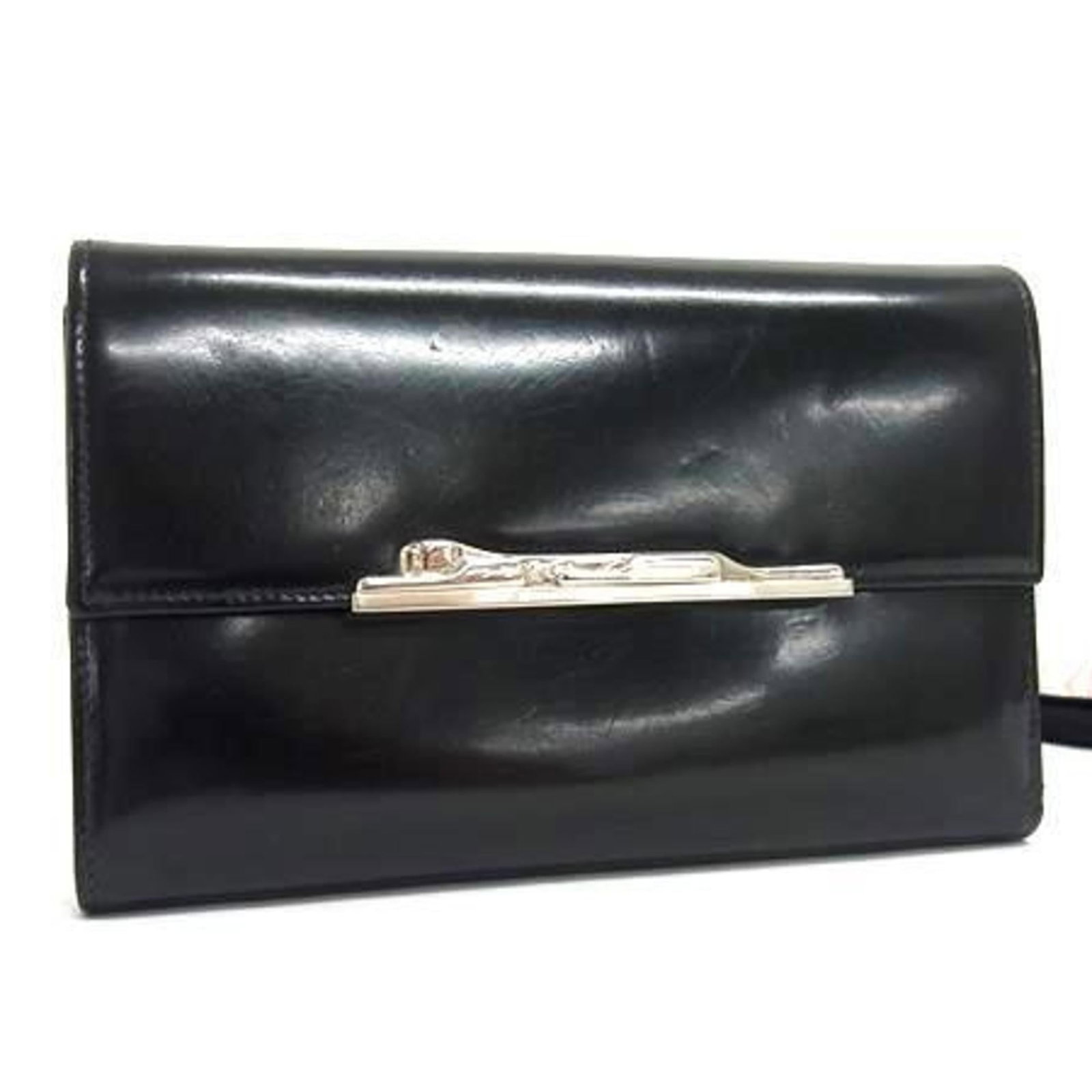 Patent Leather Tri Fold Cartier Wallet (1 of 10)