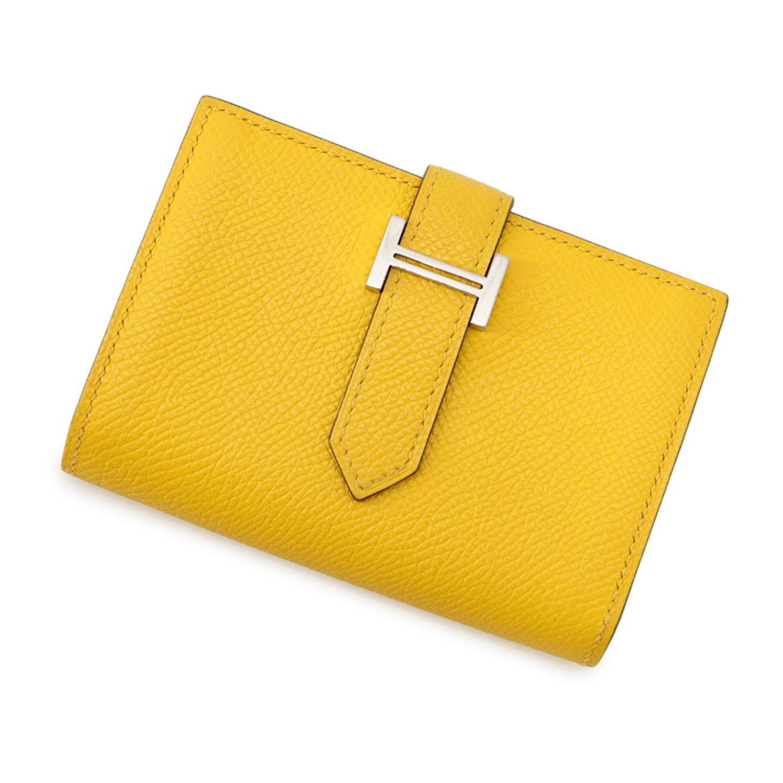 Hermes leather business card case Epsom: Hermes leather business card case Epsom Epsom leather from France, a luxurious material for the Hermes business card case. This compact case measures 7cm x 10.5cm and features high-quality craftsmansh