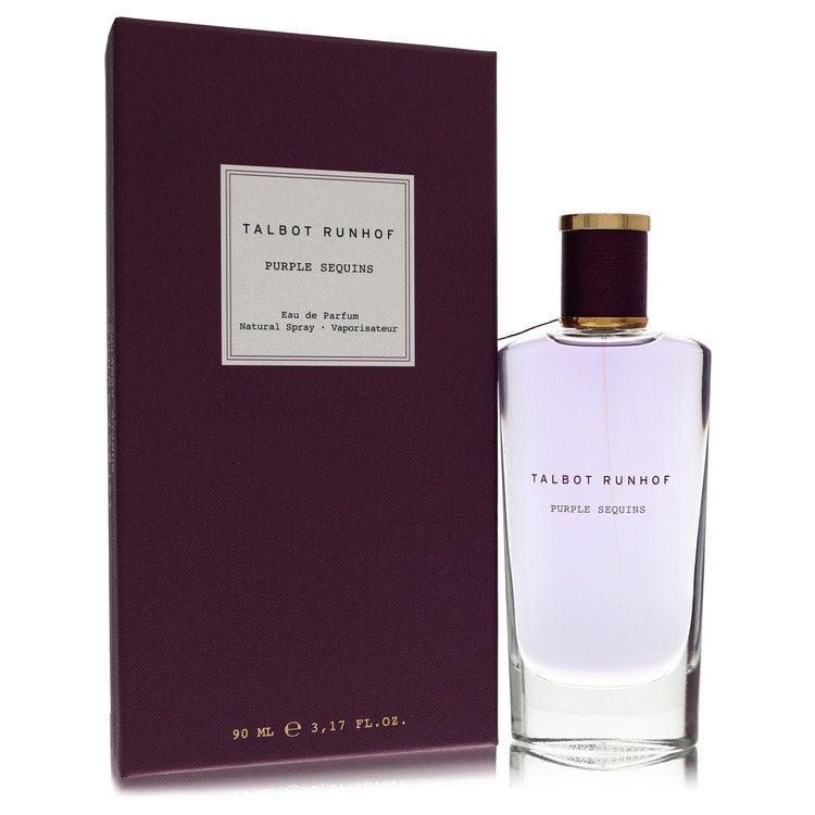 Talbot Runhof Purple Sequins by Talbot Runhof Eau De Parfum Spray 3.17 oz: Talbot Runhof Purple Sequins by Talbot Runhof Eau De Parfum Spray 3.17 oz Talbot Runhof's Purple Sequins Eau De Parfum Spray is a luxurious fragrance for women, available in a 3.17 oz size. This